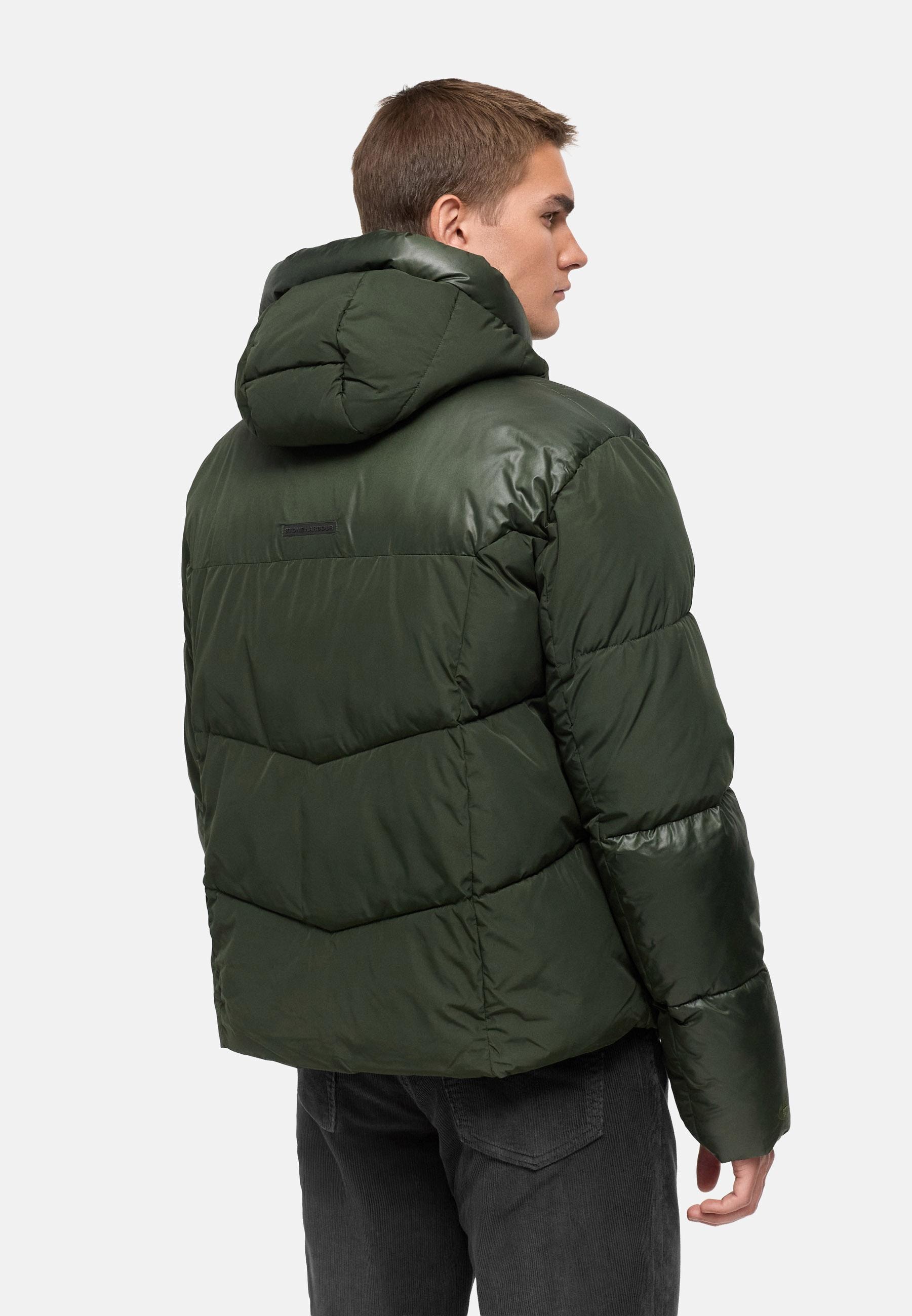 Stone Harbour Steppjacke »Kiaan XX« mit Kapuze Warme Herren Winterjacke in Materialmix
