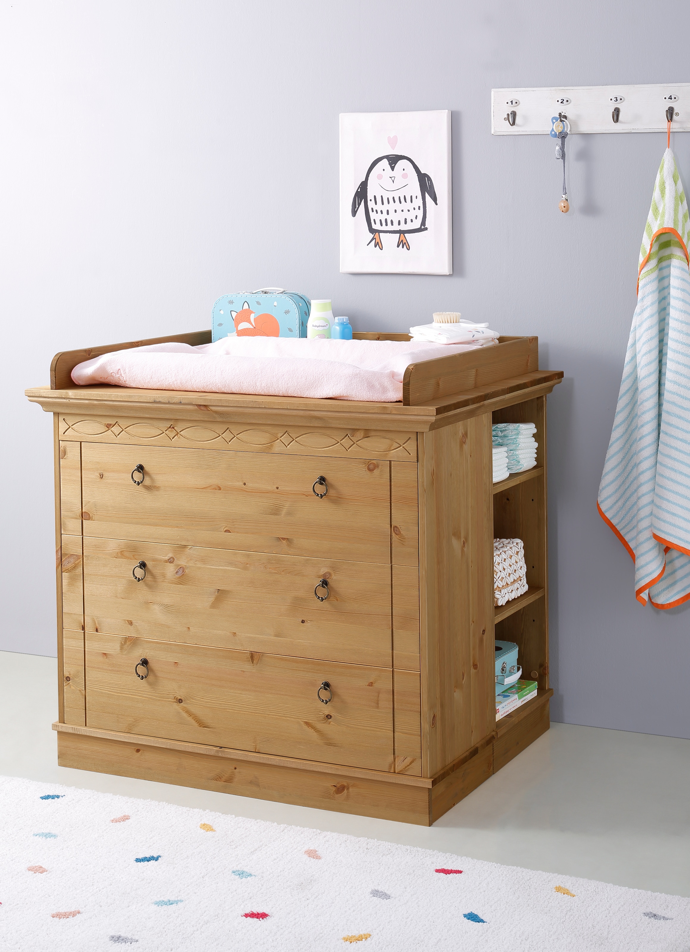 OTTO home "Indra, Landhausstil, viel Stauraum" FSC zertifiziertes Massivhol günstig online kaufen