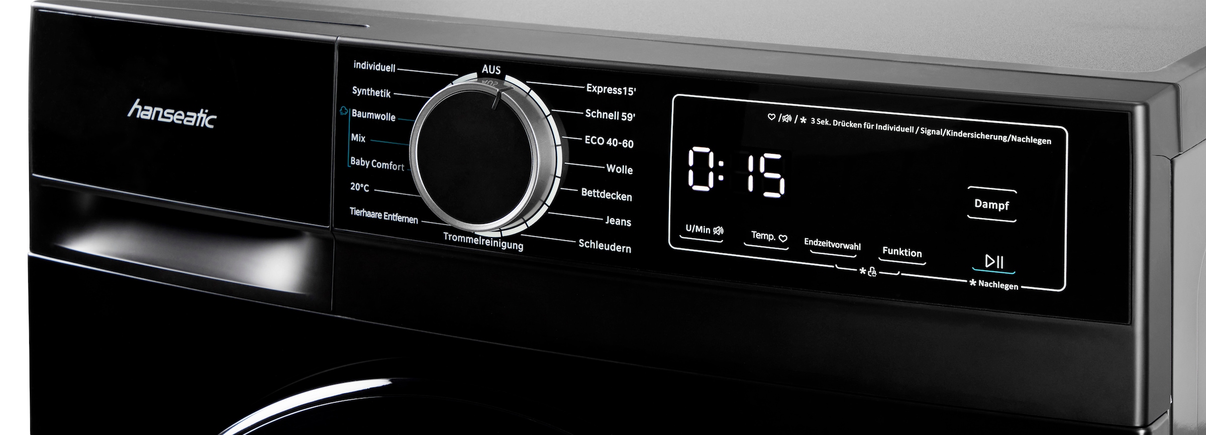 Hanseatic Waschmaschine »HWMA714ABI« 7 kg 1400 U/min Überlaufschutzsystem