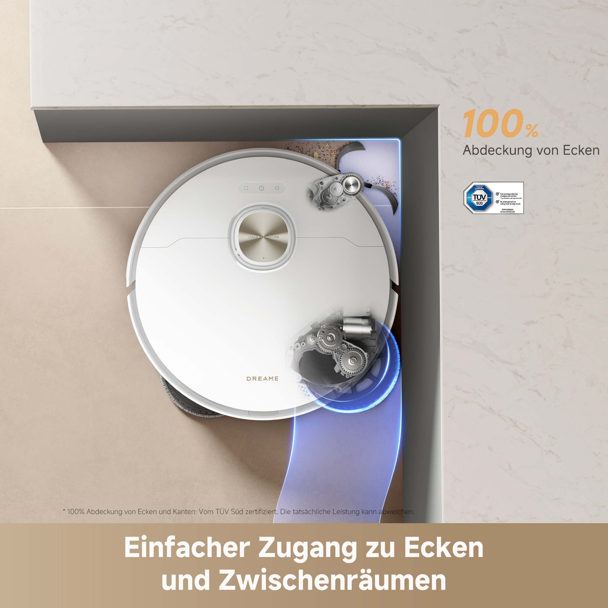 Dreame Saugroboter »L50s Pro Ultra« Basisstation, App-Steuerung