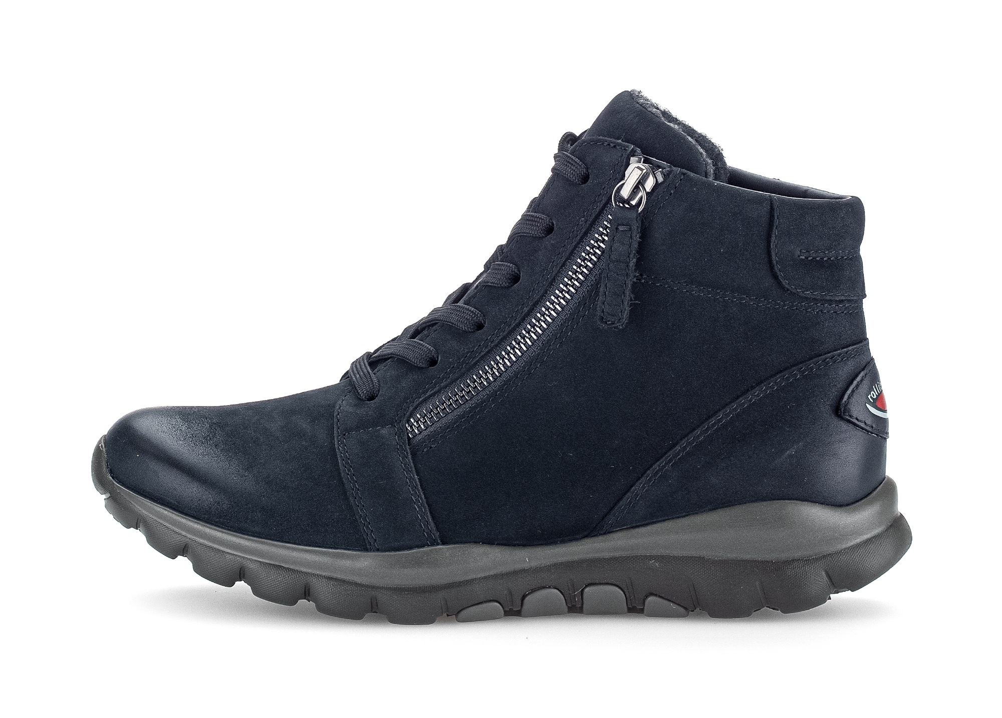 Gabor Rollingsoft Schnürboots, Keilabsatz, Komfortboots mit profilierter Gummilaufsohle