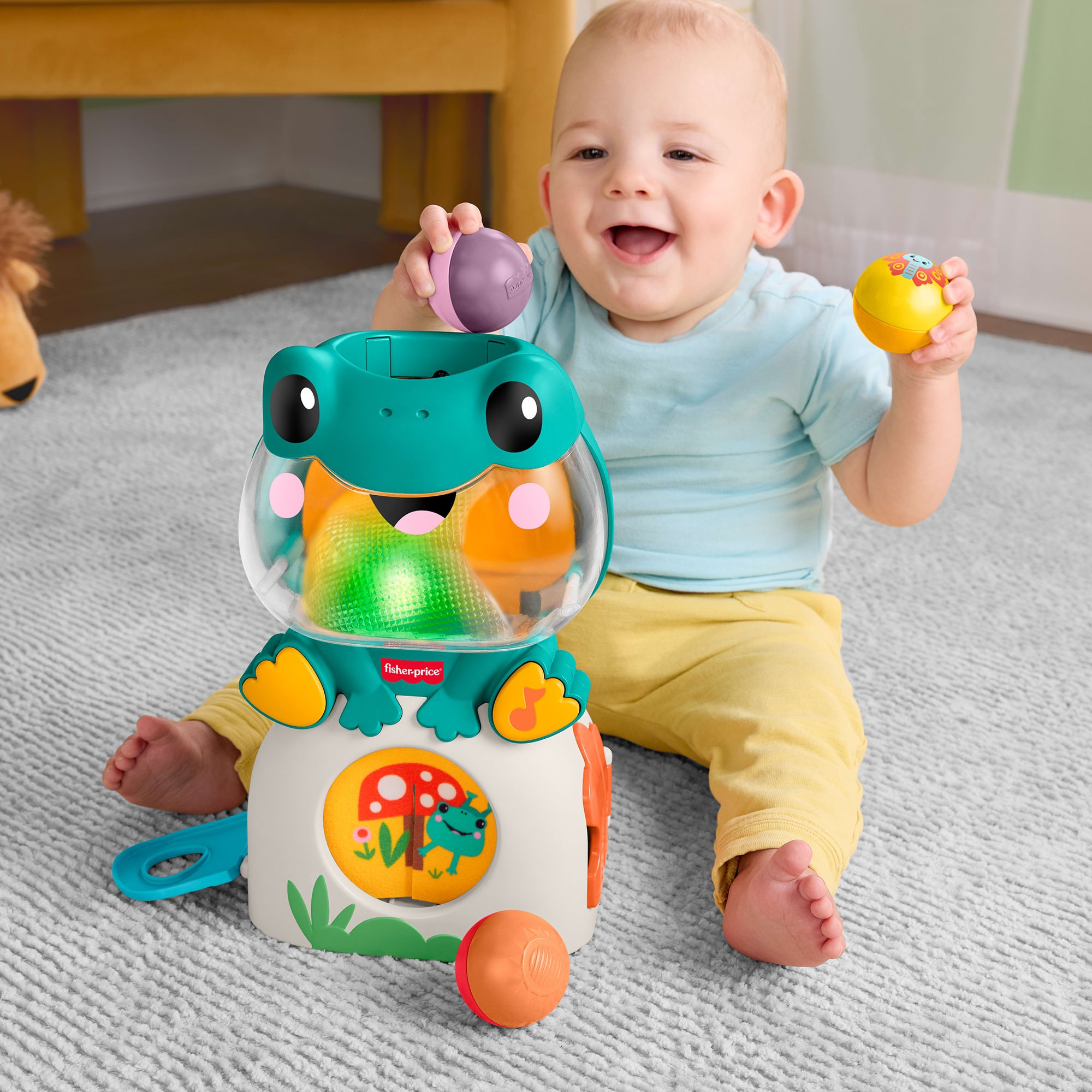 Fisher-Price® Lernspielzeug »Leuchtender und rollender Frosch« mit Musik, Lichtern und Geräuschen