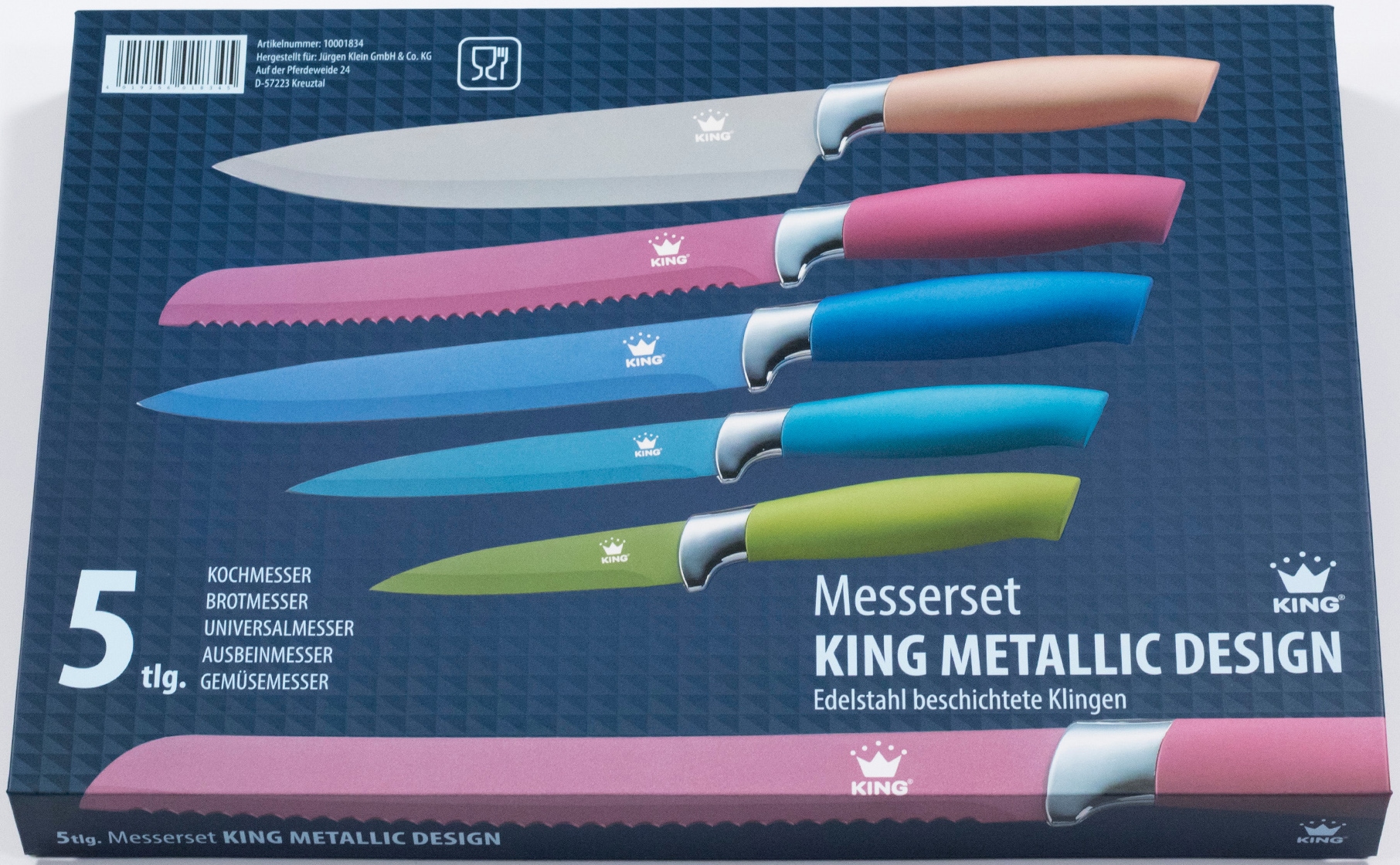 kaufen Messer-Set Design«, tlg.) »Metallic (Set, | BAUR KING 5