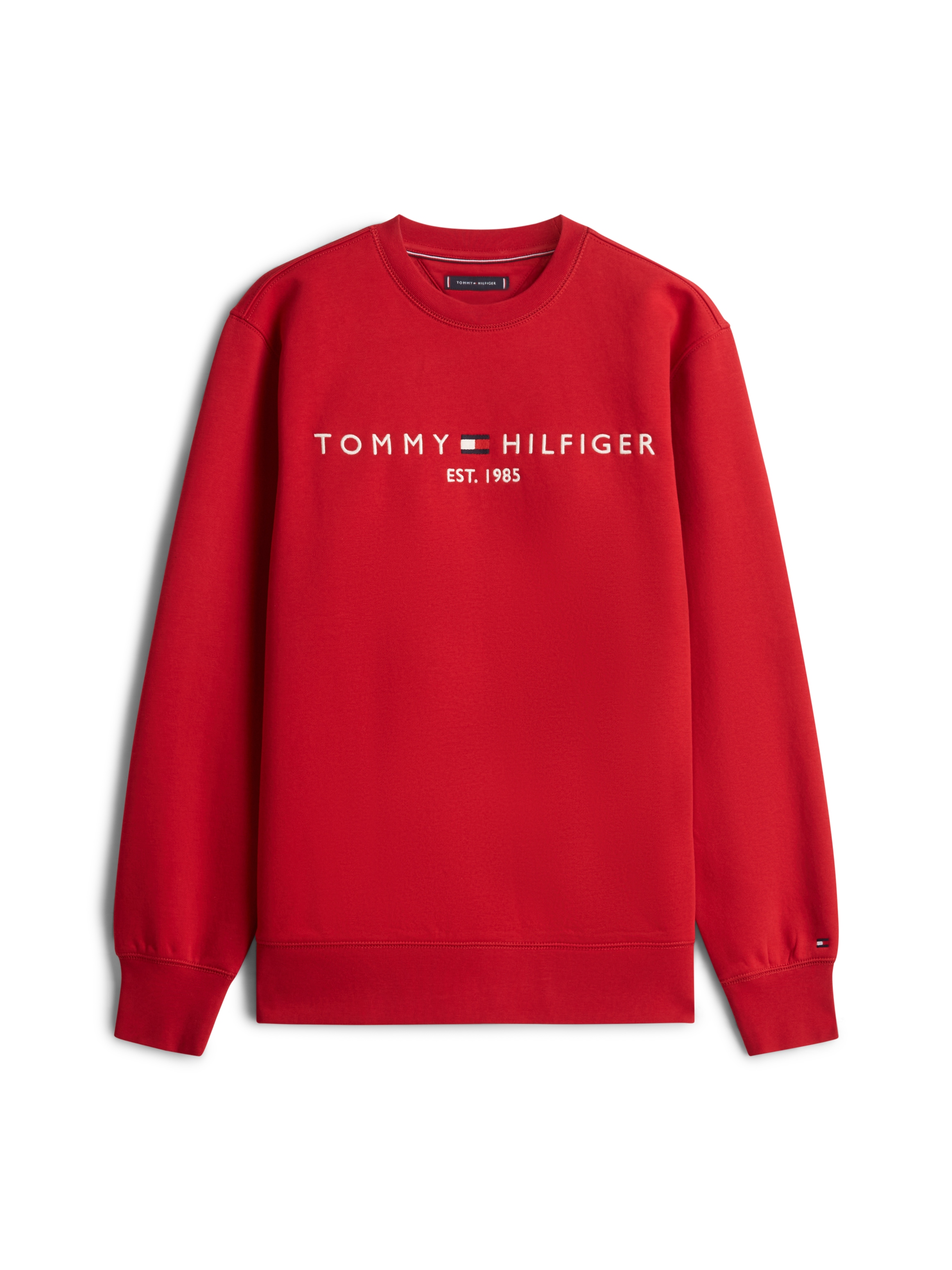 Tommy Hilfiger Sweatshirt »TOMMY LOGO SWEATSHIRT mit Rundhals und Stickerei«
