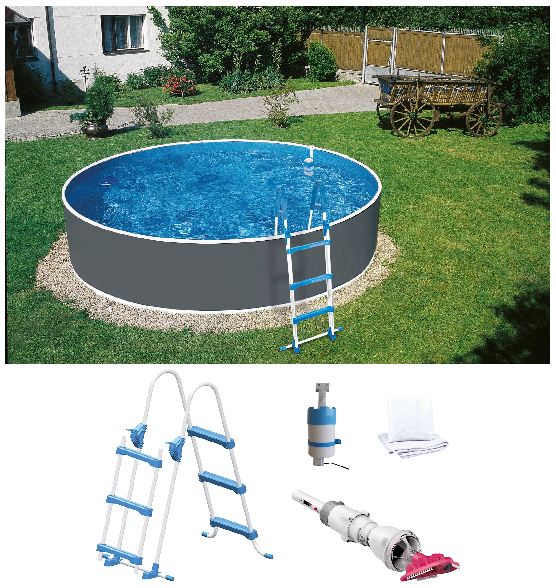 my POOL BWT Rundpool Inkl. Akku-Bodensauger BWT BC 02 günstig online kaufen