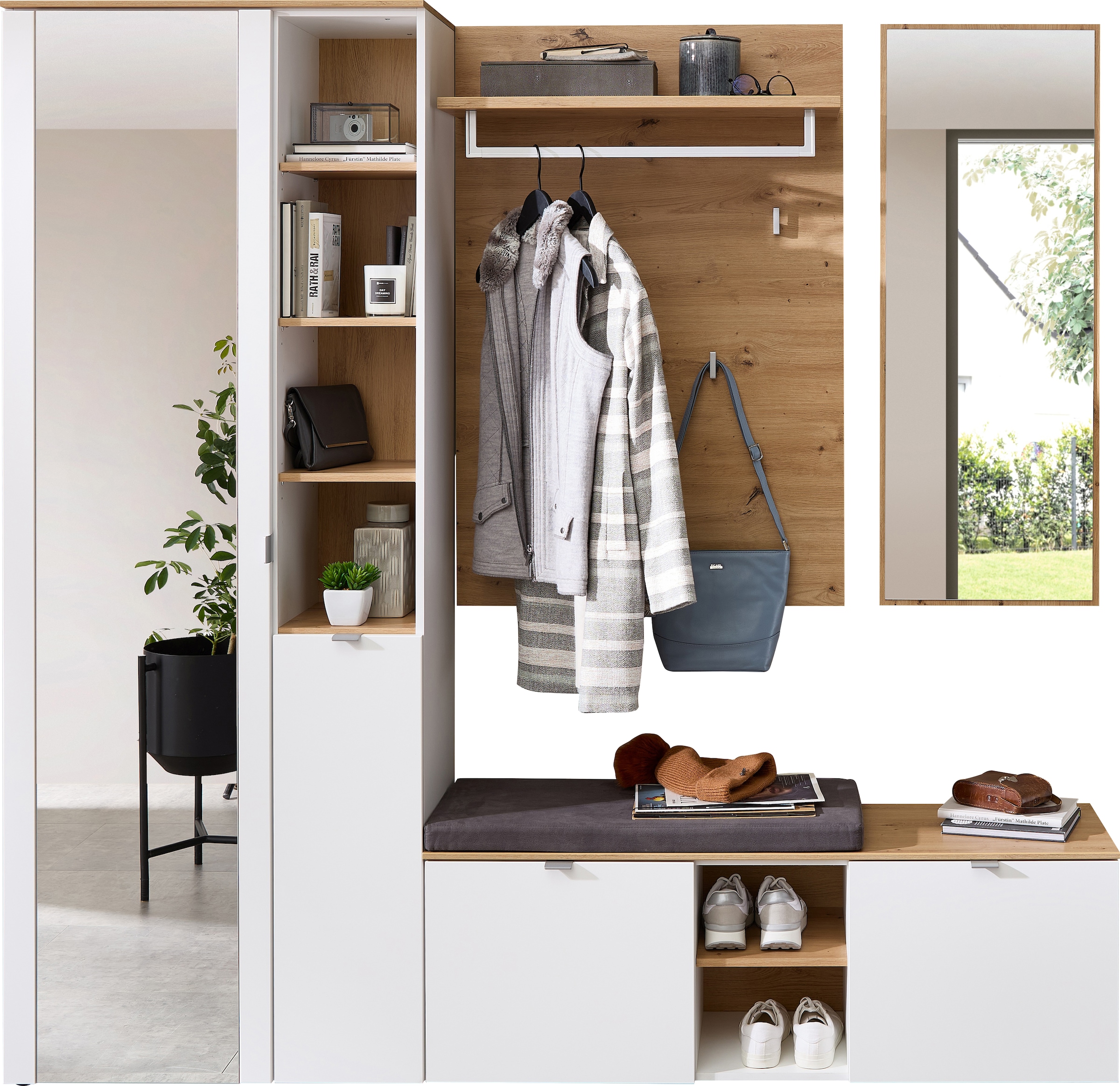 Innostyle Garderoben-Set "Bari Garderobenprogarmm, BxHxT 206x202x38 cm" Set günstig online kaufen