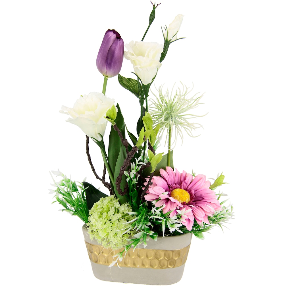 I.GE.A. Kunstblume »Arrangement Ranunkel/Lysianthus«