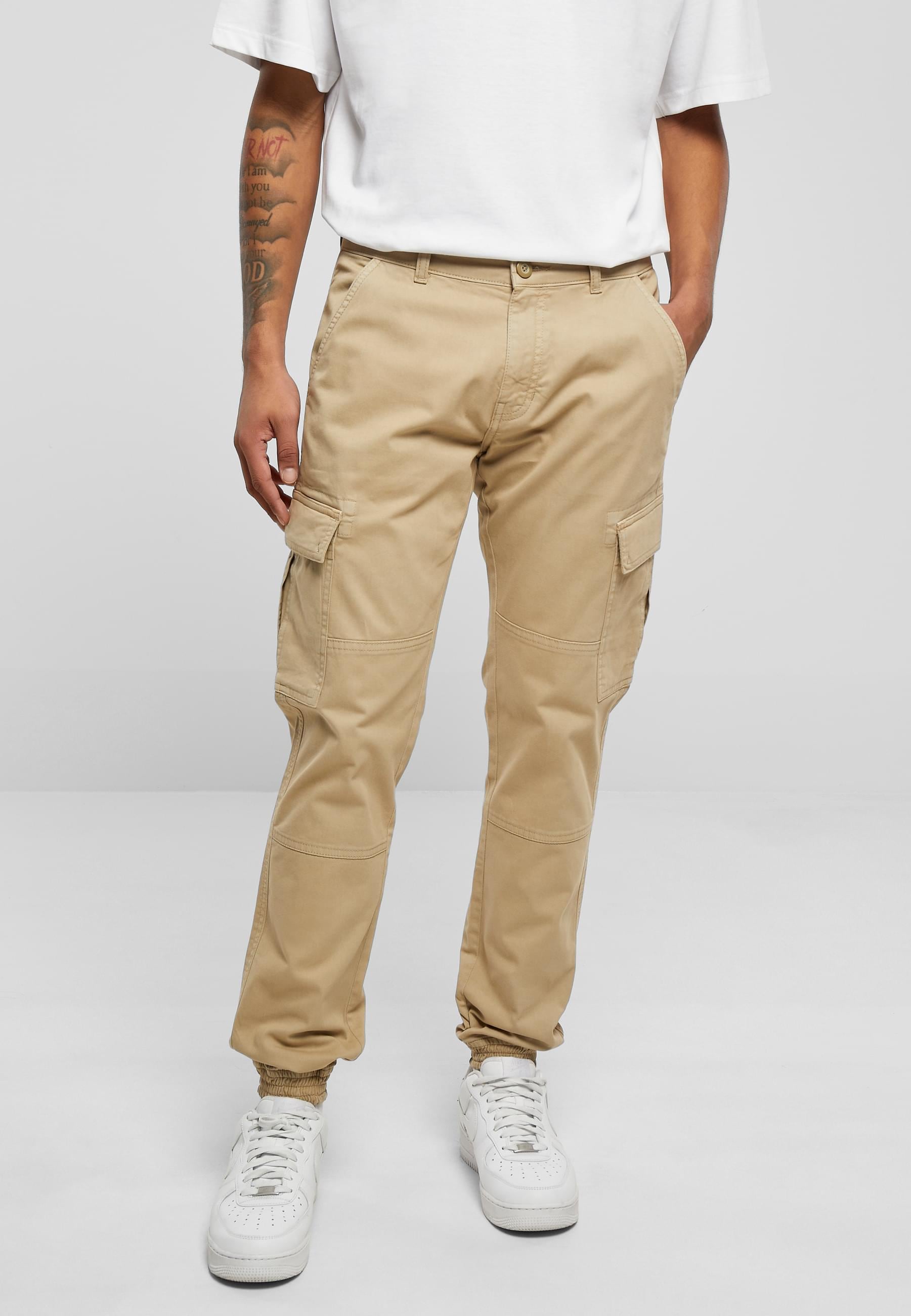 URBAN CLASSICS Cargohose »Urban Classics Herren Washed Cargo Twill Jogging Pants«, (1 tlg.)
