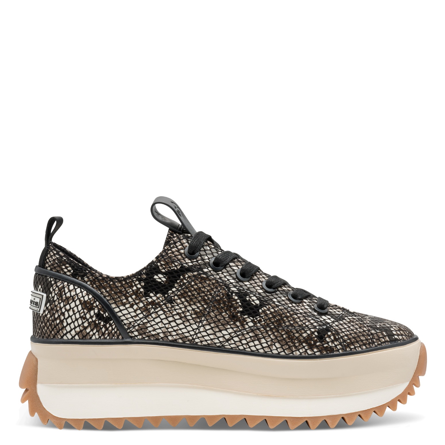 Tamaris Plateausneaker, Halbschuh, Schnürschuh, Trendschuh im Snake-Look