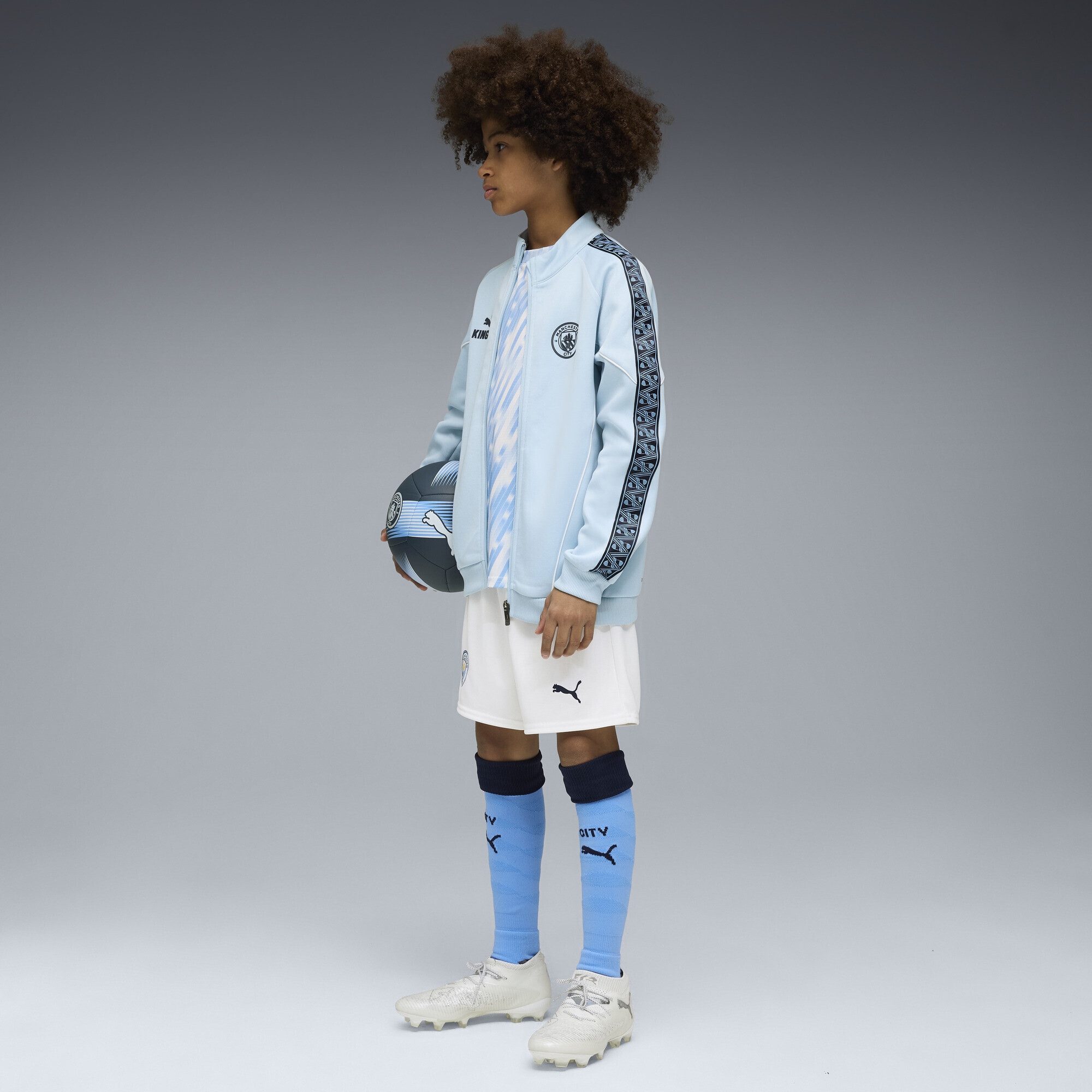 PUMA Sweatjacke »Manchester City KING Anthem Jacke Jugendliche«