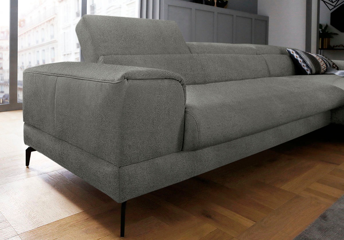 Thumbnail - W.SCHILLIG Ecksofa "piedroo, Designsofa mit tollem Sitzkomfort, bequem, L-Form" Kopfteilverstellung, wahlweise mit Sitzt...