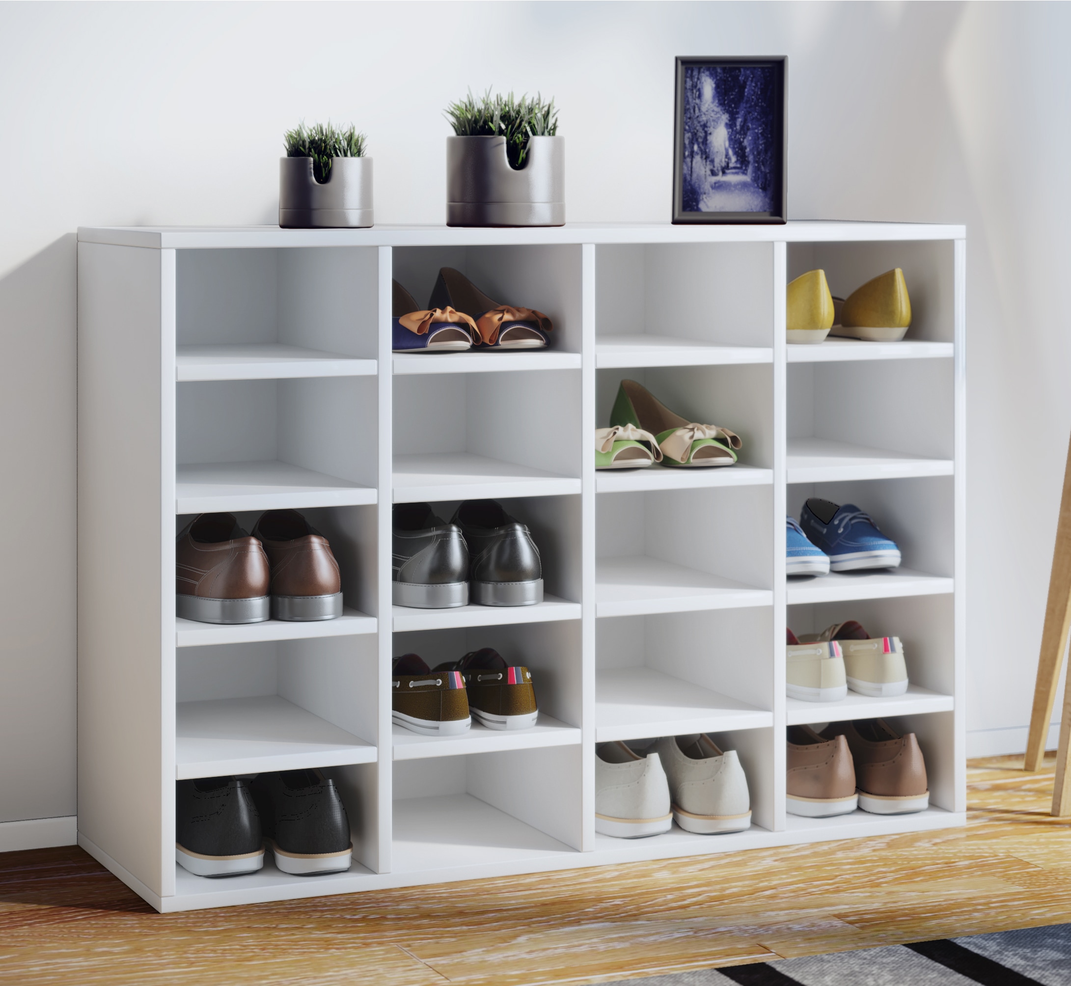 VCM Schuhregal »Holz Regal Schuhschrank Schuhregal Hinsol L«