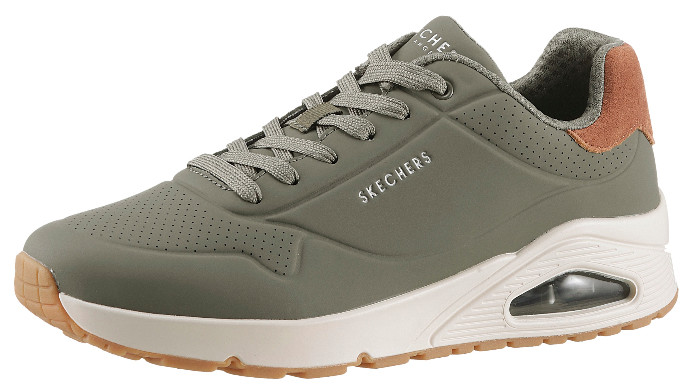Skechers "UNO-SUITED ON AIR" Freizeitschuh, Halbschuh, Schnürschuh mit modischer Keilsohle
