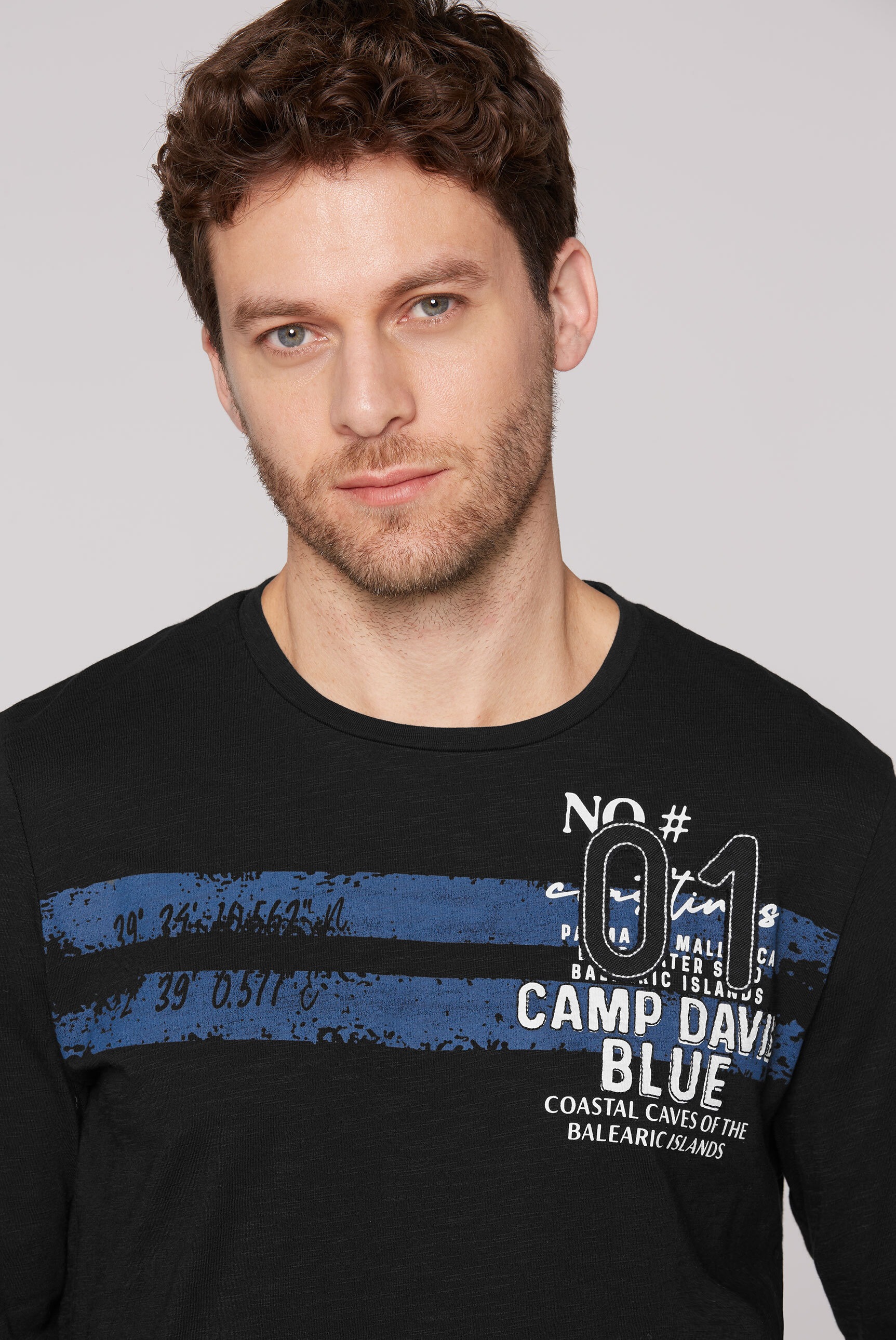 CAMP DAVID Rundhalsshirt, aus Baumwolle