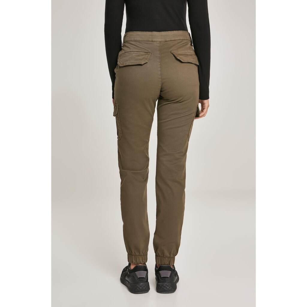 URBAN CLASSICS Cargohose »Urban Classics Damen Ladies High Waist Cargo Pants«, (1 tlg.)