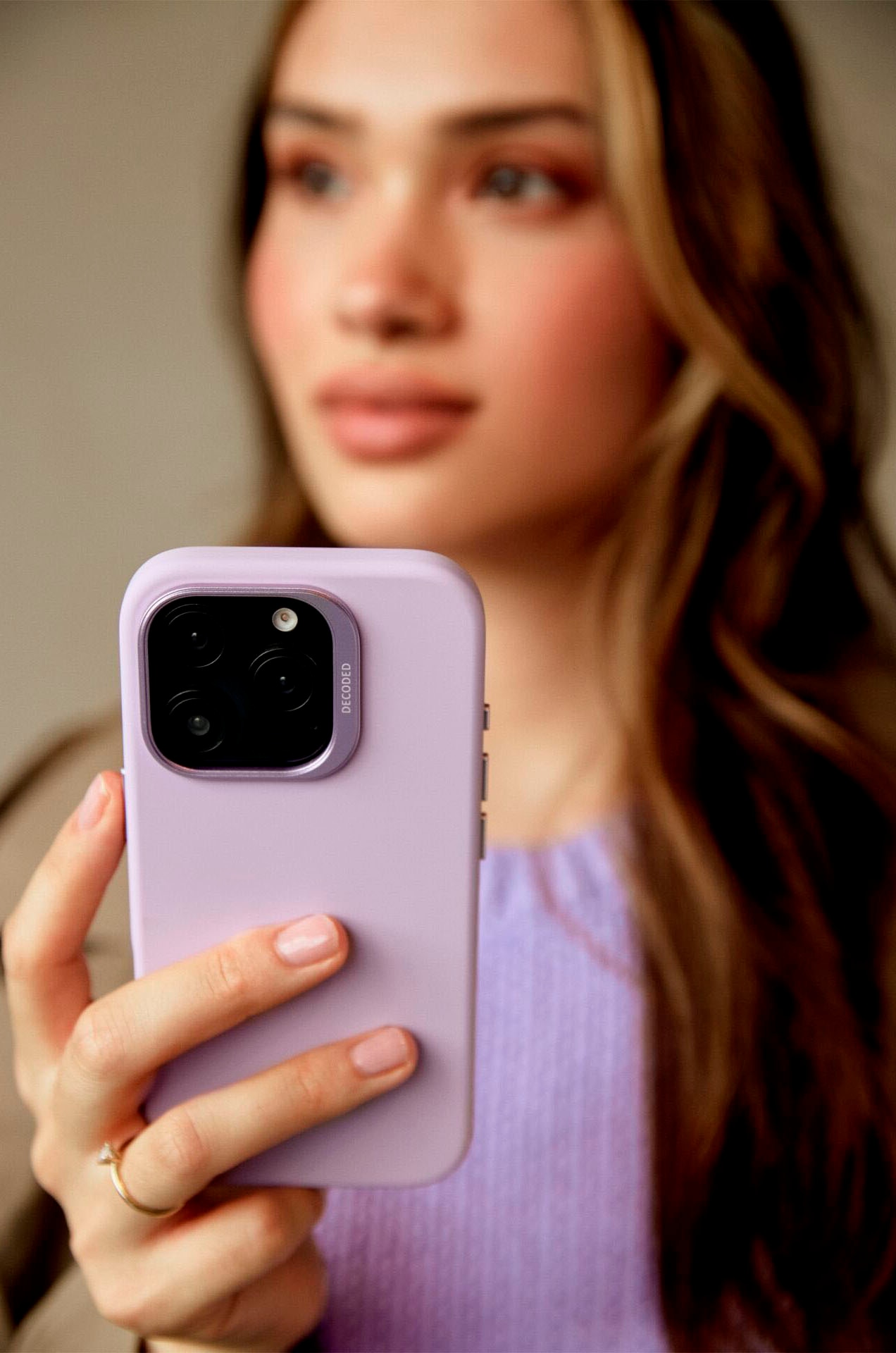 DECODED Smartphone-Hülle »AntiMicrobial Silicone Backc. iPhone 16 Pro Max«, Smartphones