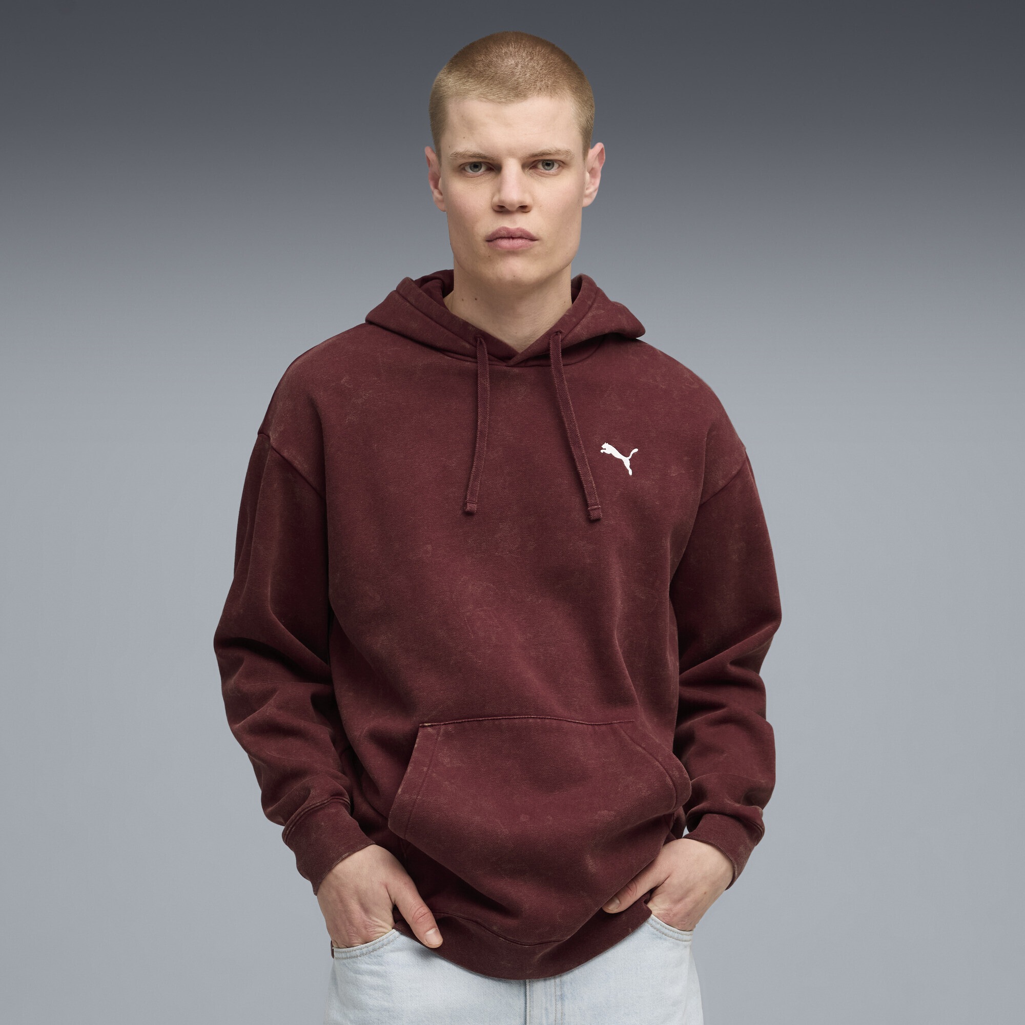 PUMA Hoodie "Essentials Elevated Relaxed Wash Hoodie Herren" günstig online kaufen