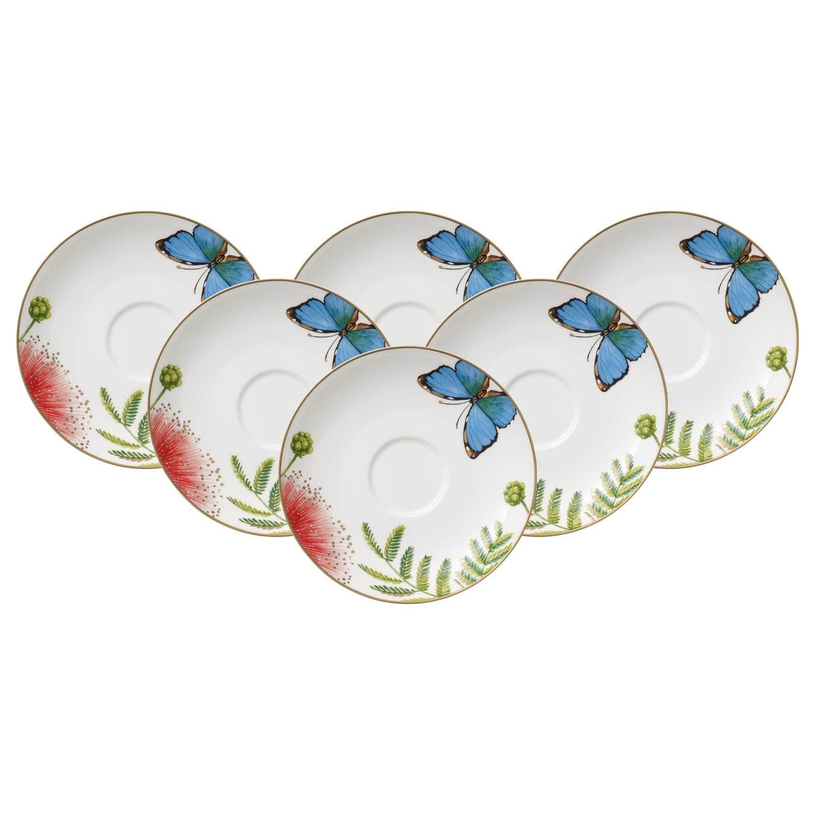 Villeroy & Boch Untertasse "Kaffee- / Teeuntertassen Amazonia Anmut ø 15 cm 6er Set bunt"