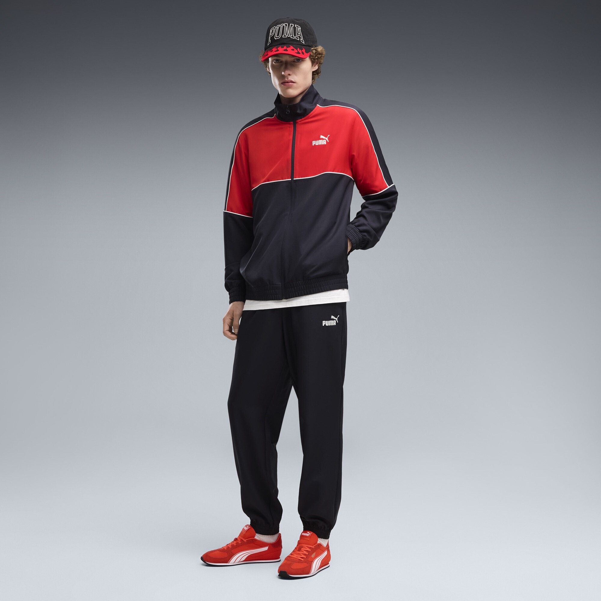 PUMA Trainingsanzug »Colourblocked Gewebter Trainingsanzug Herren«