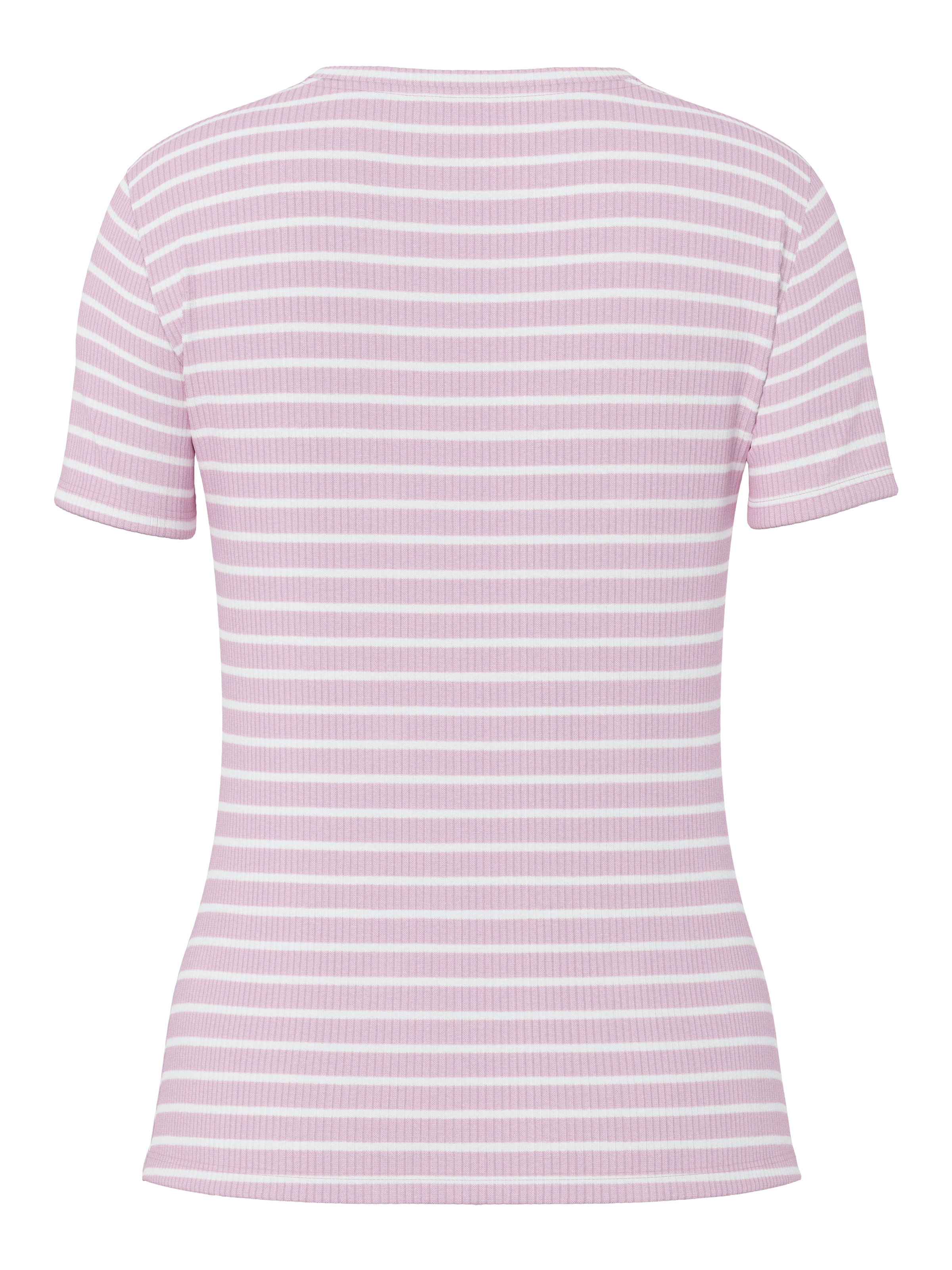 pieces Kurzarmshirt »PCRUKA SS TOP JRS NOOS BC« mit gerippter Struktur