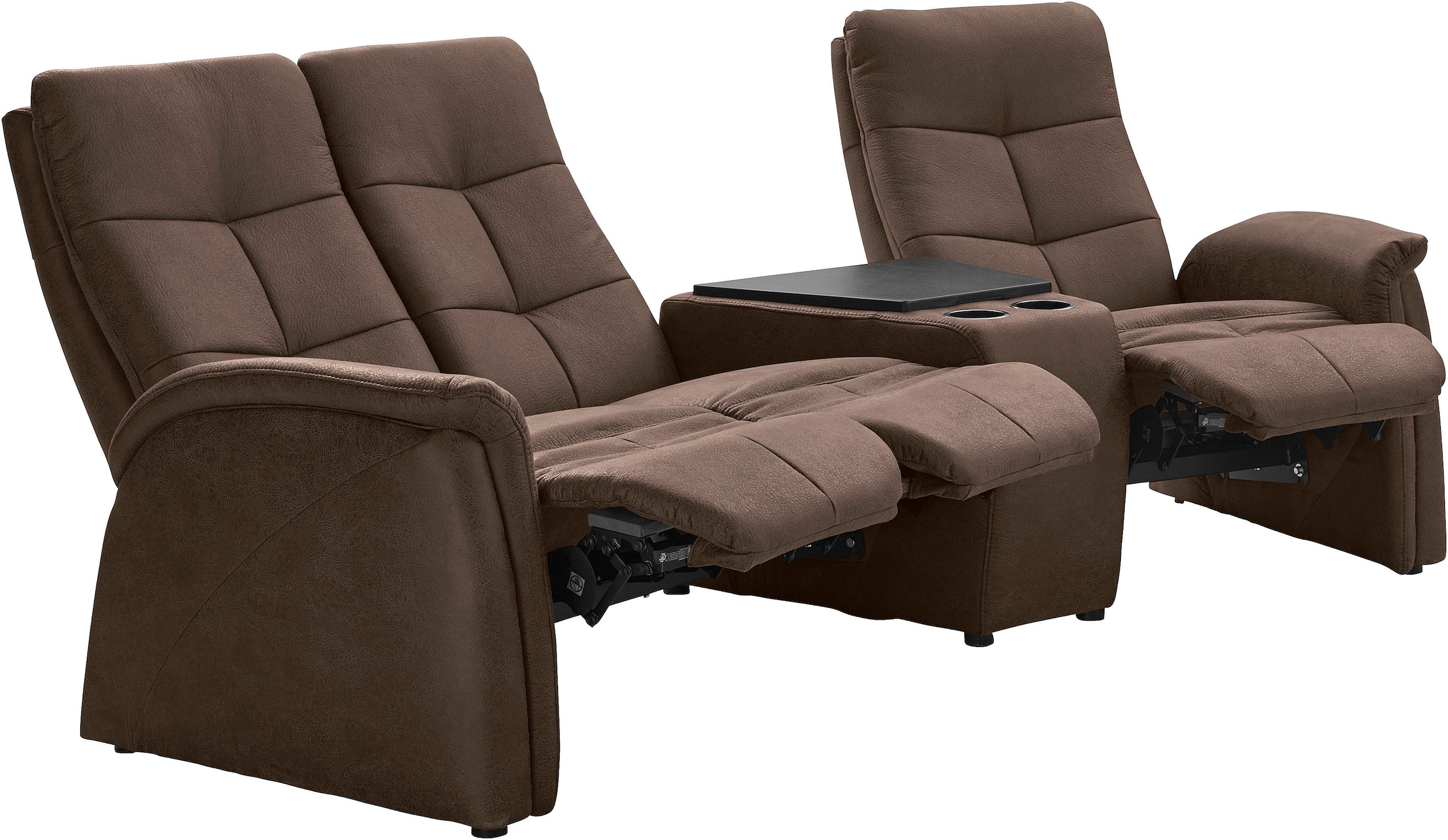 exxpo - sofa fashion 3-Sitzer »Tivoli, Kinosofa mit Relaxfunktion, mit Ablagetisch und Stauraum«, bequem und komfortabel, hohe Rückenlehne