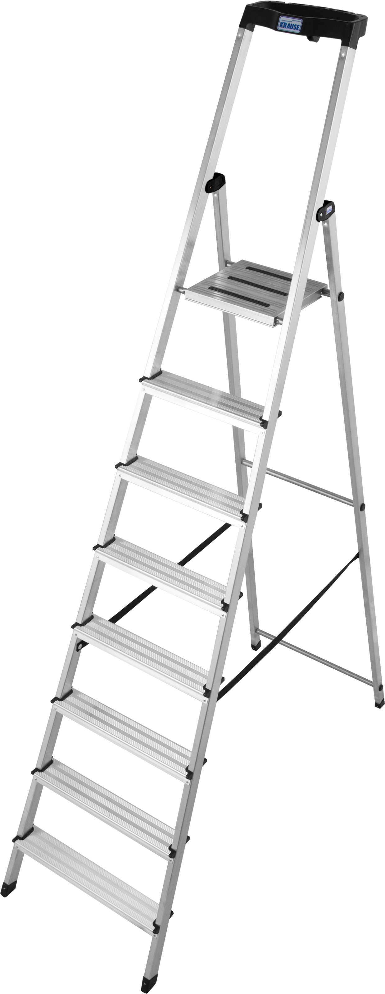 KRAUSE Stehleiter "Safety" Aluminium, 1x8 Stufen, Arbeitshöhe ca. 370 cm günstig online kaufen