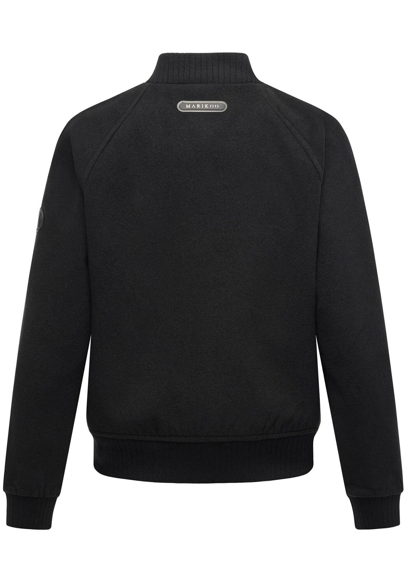 Marikoo Collegejacke »Zunaa«, Modische Jacke im Collegejacken-Stil mit Rippbündchen und Raglanärmeln