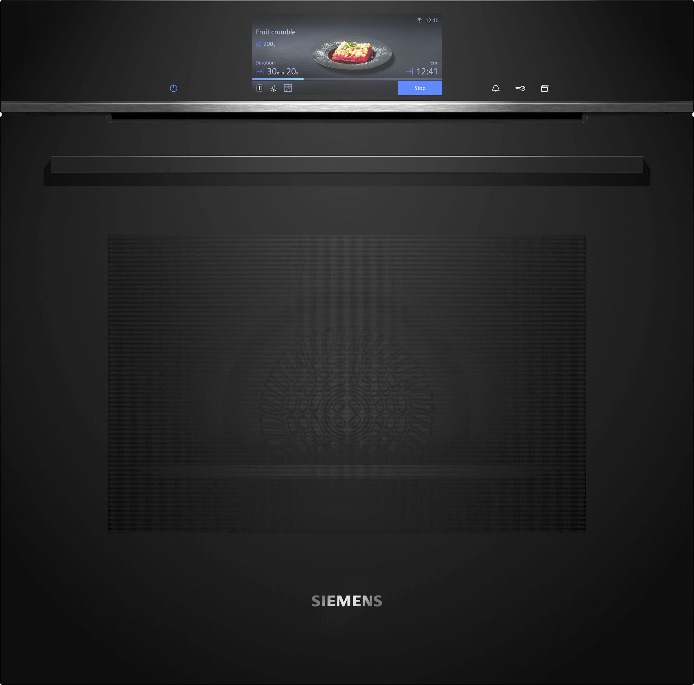 SIEMENS Dampfbackofen "HS758G3B1", B:59,4cm H:59,5cm T:54,8cm, schwarz, Backöfen, cookControl Pro für perfekte Gerichte & schnelles, gesundes