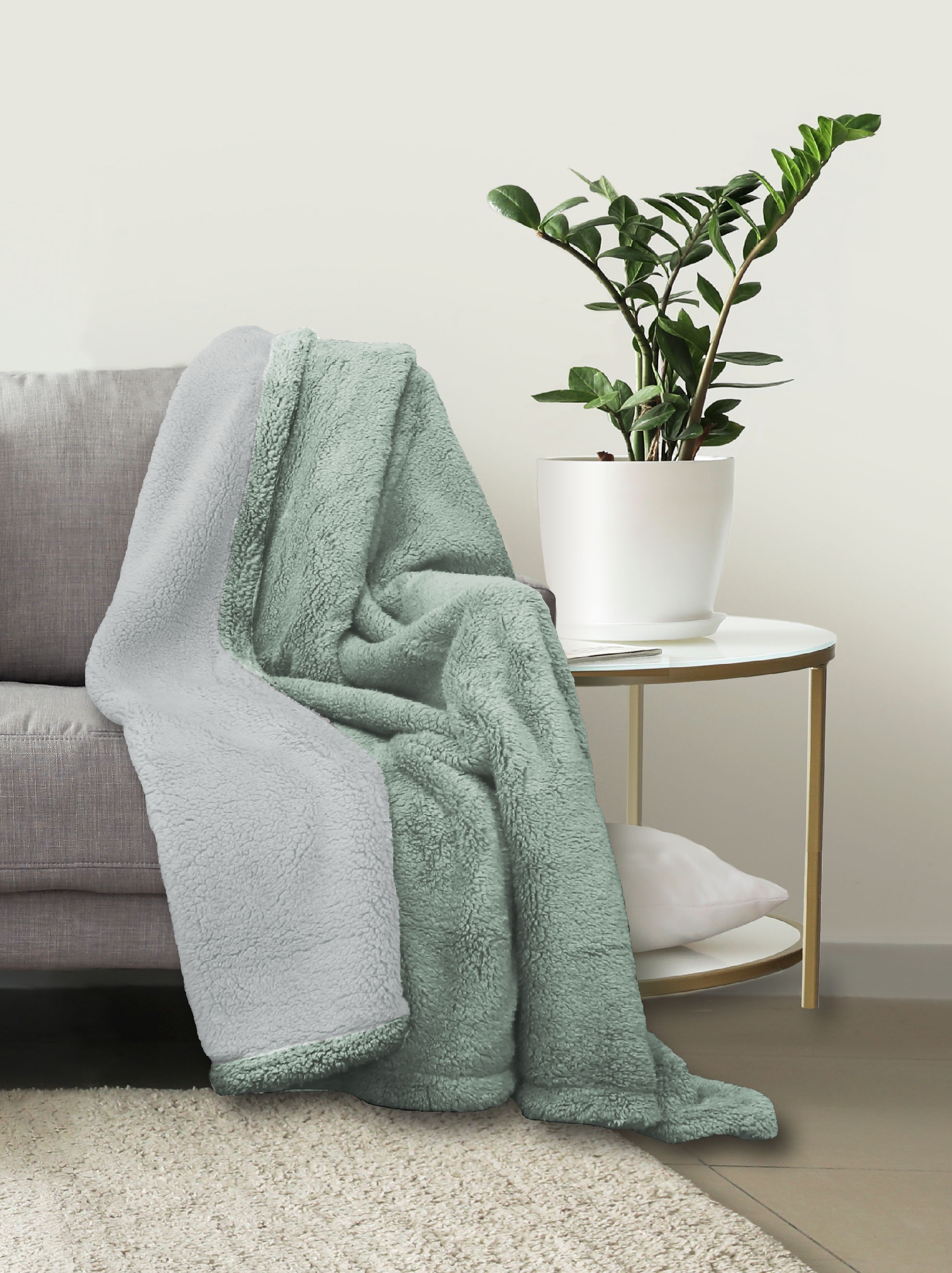 Biberna Tagesdecke "Tagesdecke Sherpa" Kuscheldecke, superweiche + warme Sh günstig online kaufen