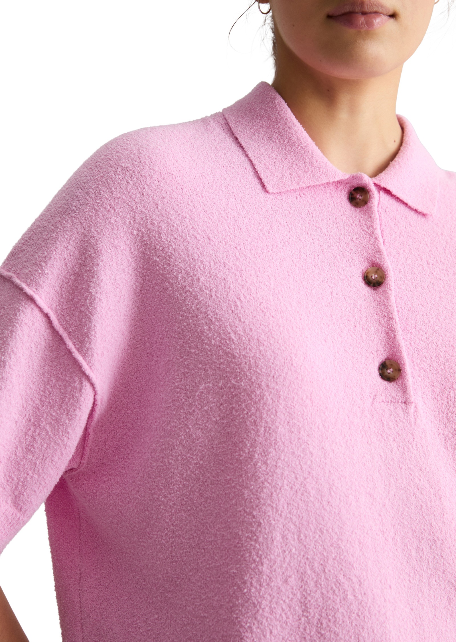 Marc O'Polo DENIM Poloshirt »aus Crinkled Organic Cotton-Mix«