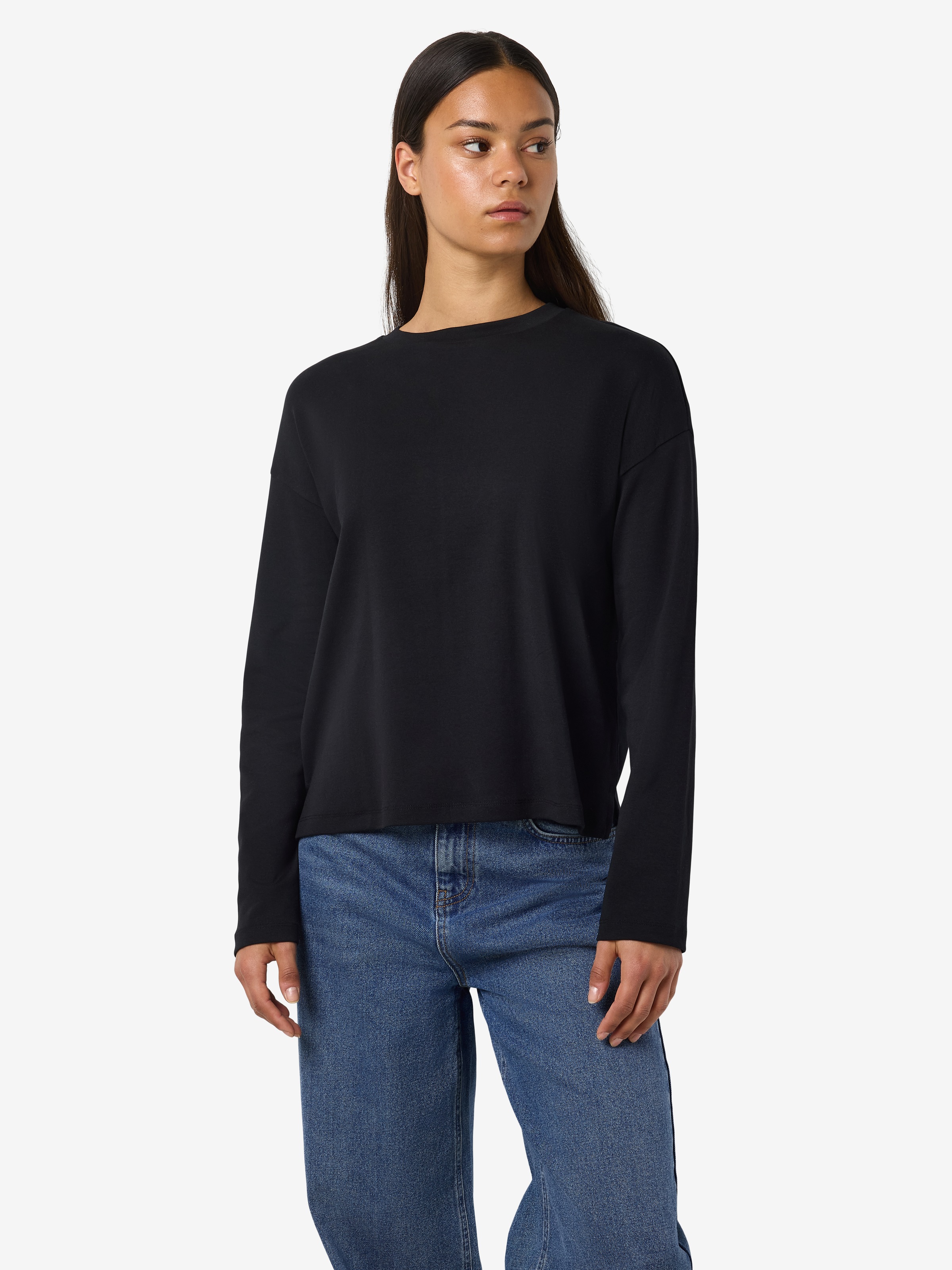 Noisy may Langarmshirt "NMMOCCA L/S REGULAR FIT TOP JRS FWD NOOS" günstig online kaufen
