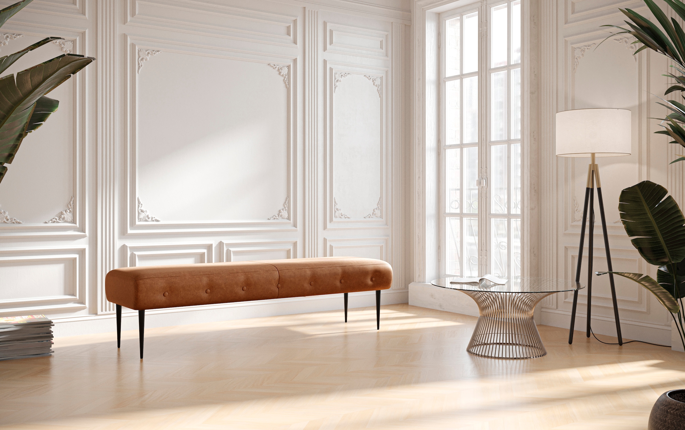 Places of Style 3-Sitzer "Amber", mit Knopfheftung,in verschieden Stoffarte günstig online kaufen