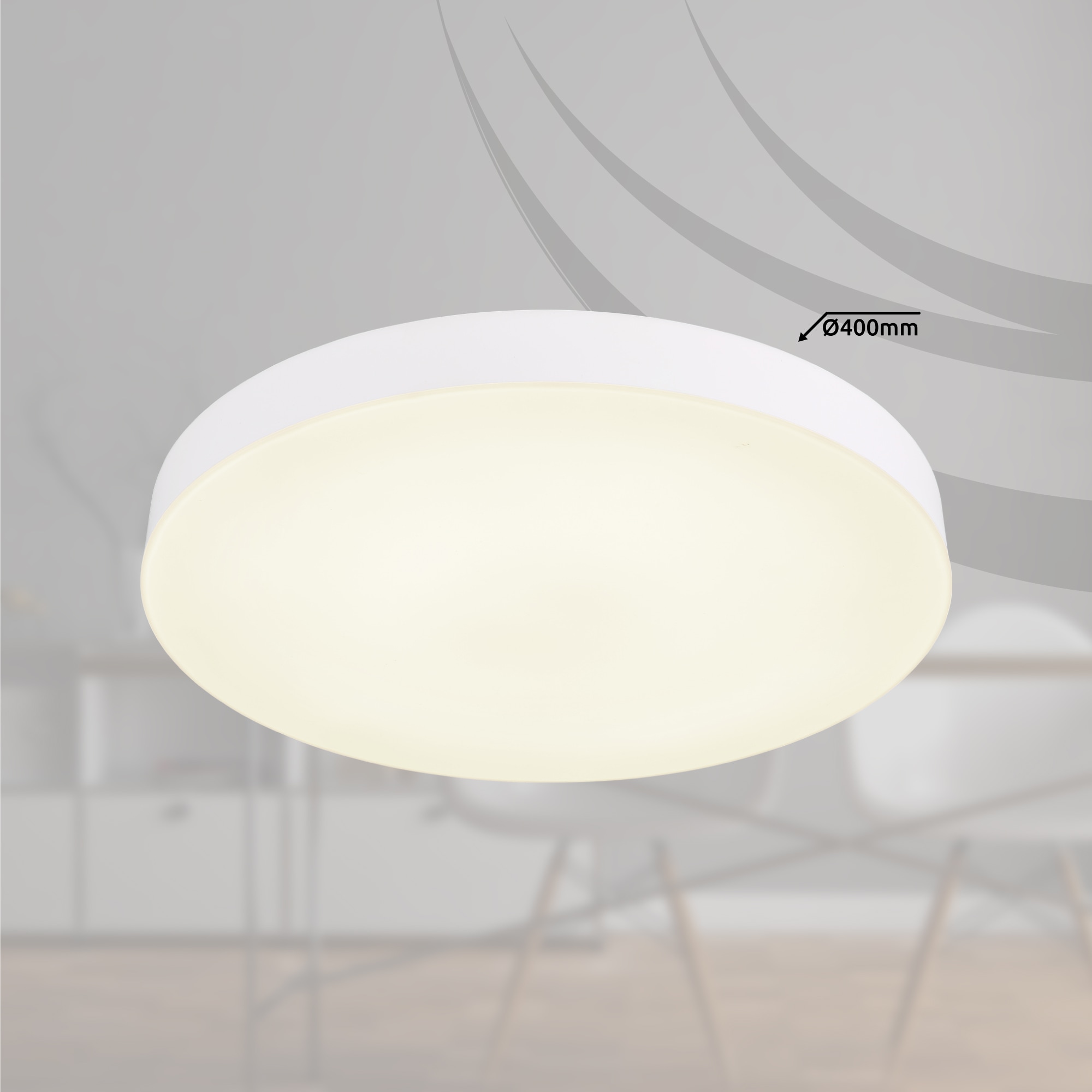GLOBO LIGHTING LED Deckenleuchte »MATTHEW«, Leuchtmittel LED-Modul | LED fest integriert, Deckenlampe / Schlafzimmer / Wohnbereich / Arbeitszimmer /weiß / rund