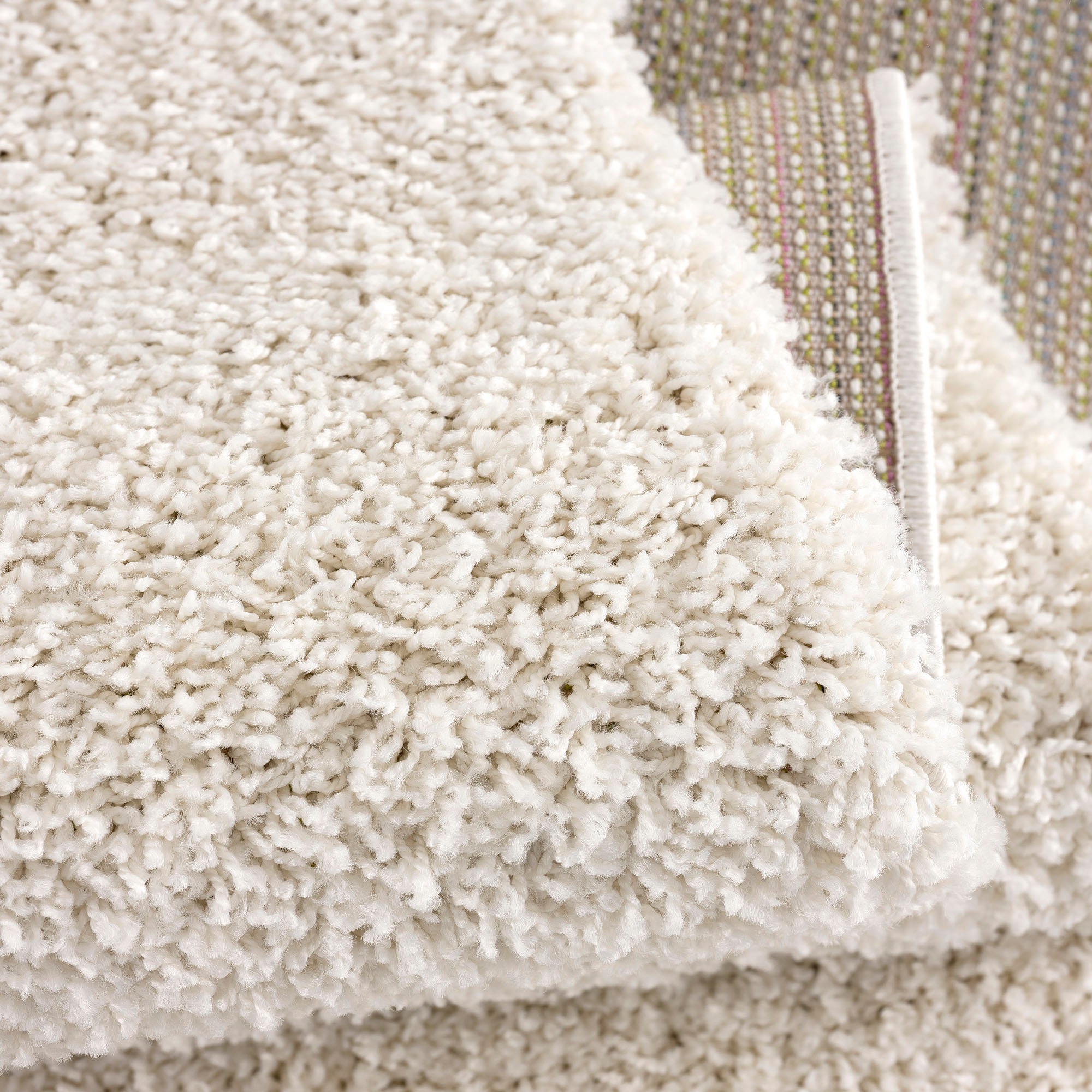 Sanat Loca Shaggy Rug Beige 200x290cm 3