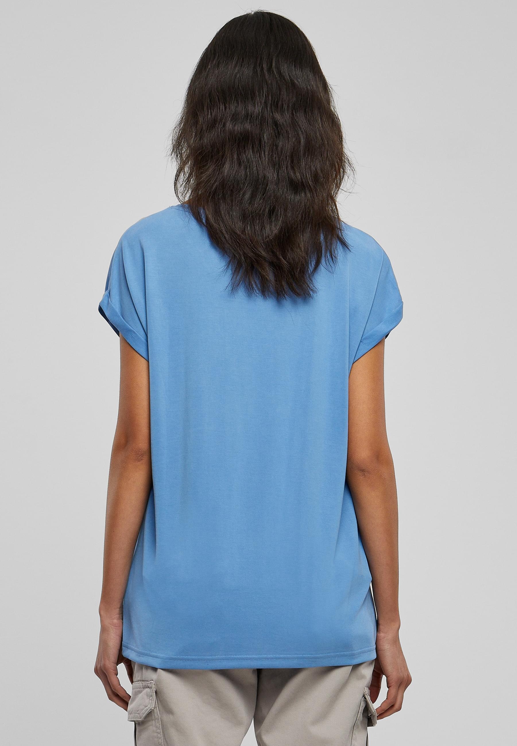 URBAN CLASSICS Kurzarmshirt »Urban Classics Damen Ladies Modal Extended Shoulder Tee«, (1 tlg.)