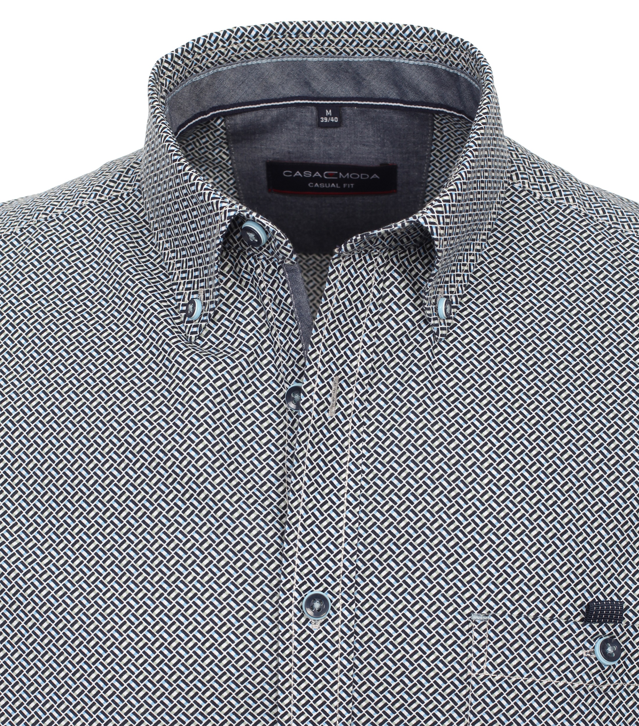 Thumbnail - CASAMODA Kurzarmhemd "CASAMODA Freizeithemd Kurzarm Print"