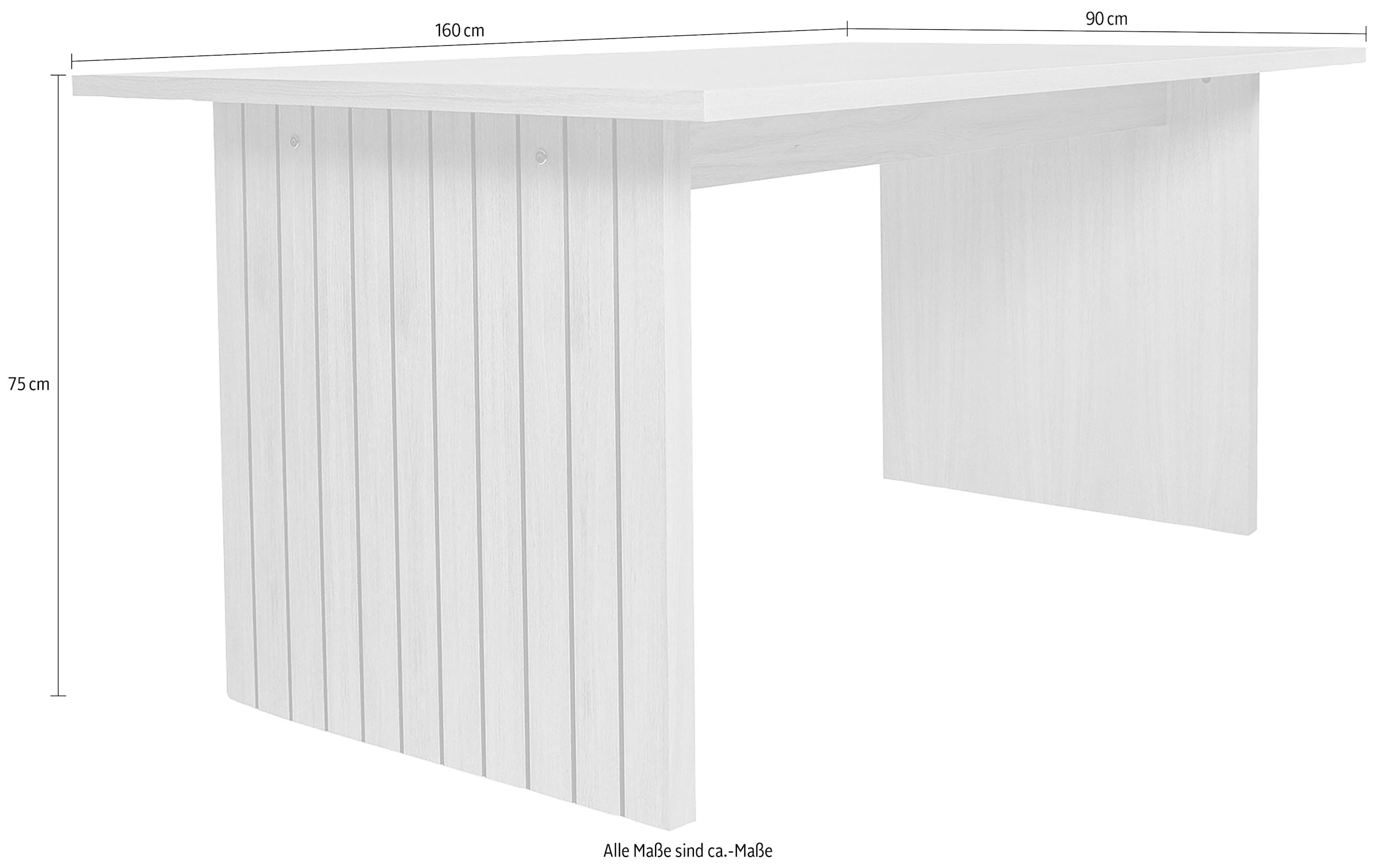 Woodman Esstisch »Stripe«, Holzfurnier aus Eiche