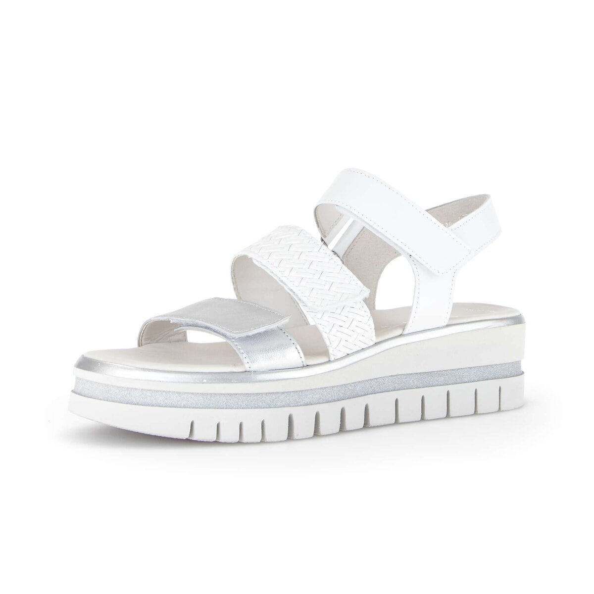 Gabor Plateausandaletten "Plateau Sandale Materialmix Leder" günstig online kaufen