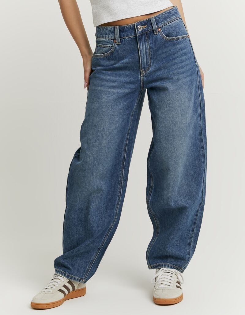 Tally Weijl High-waist-Jeans »SPADEJOELLE« Baumwollmischung, barrel fit