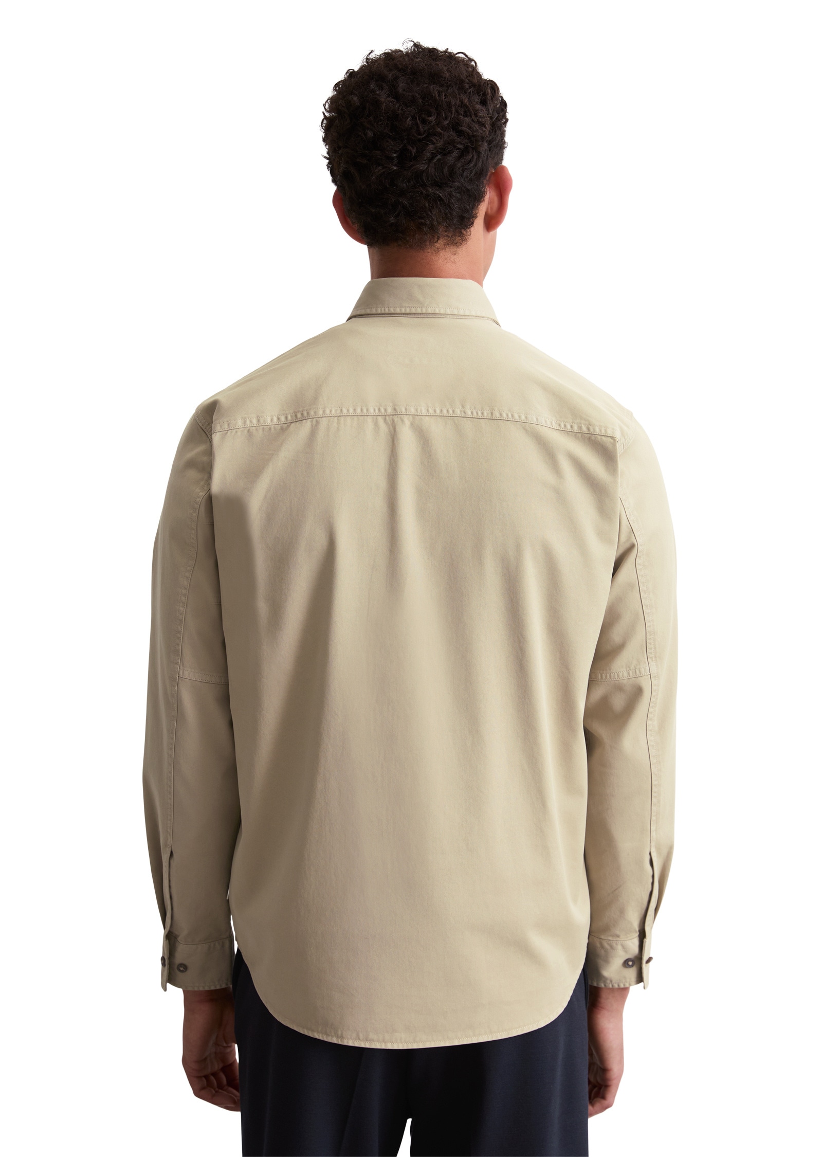 Marc O'Polo Langarmhemd »aus softem Bio-Baumwoll-Twill«