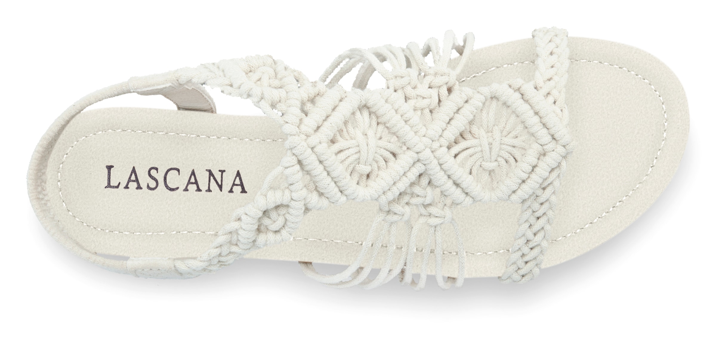 LASCANA Sandale »Sommerschuh«, Sandalette, Sommerschuh mit elastischem Riemchen VEGAN