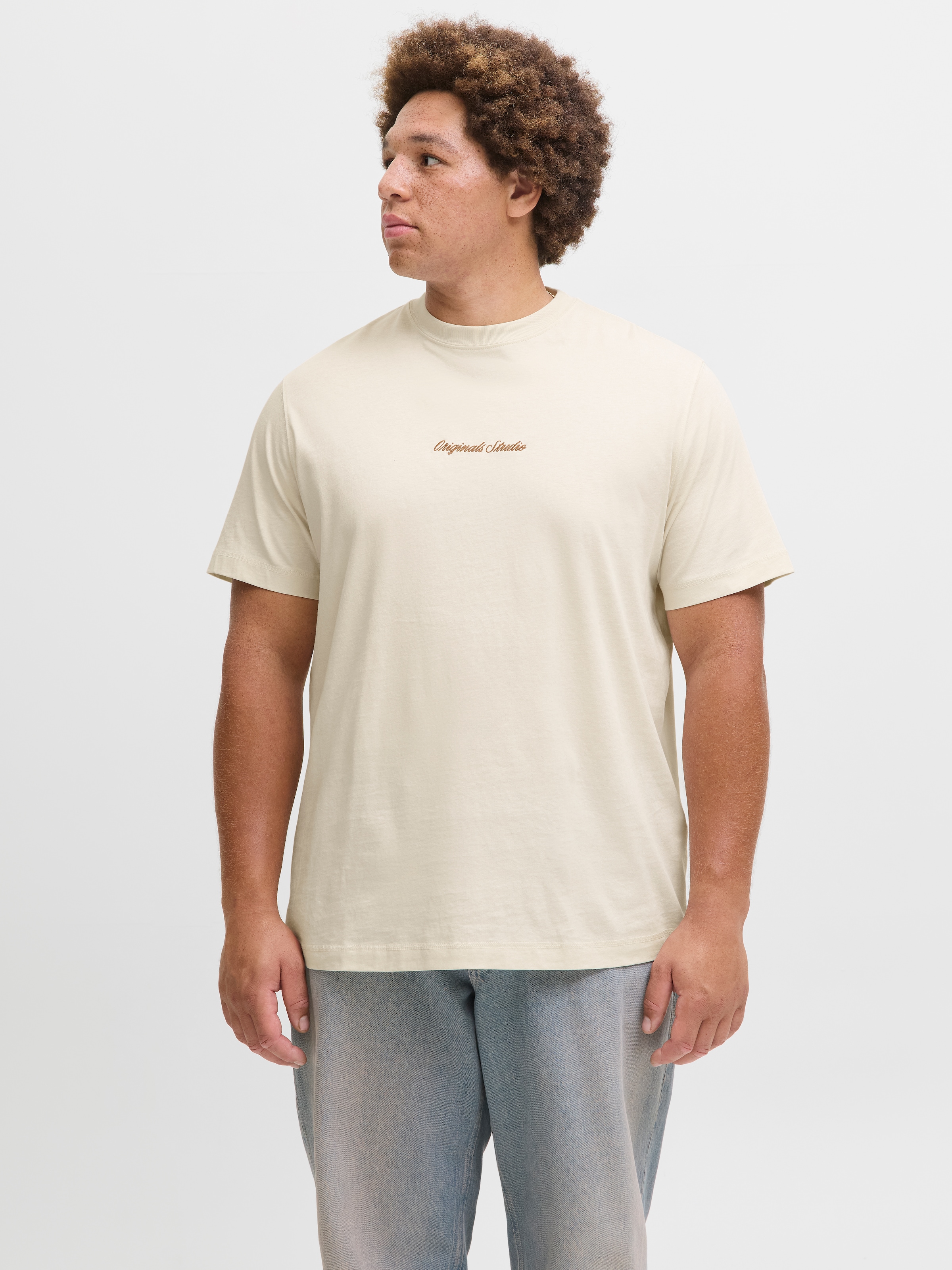 Jack & Jones PlusSize T-Shirt "JORNORREBRO EMB TEE SS CREW NECK PLS" günstig online kaufen