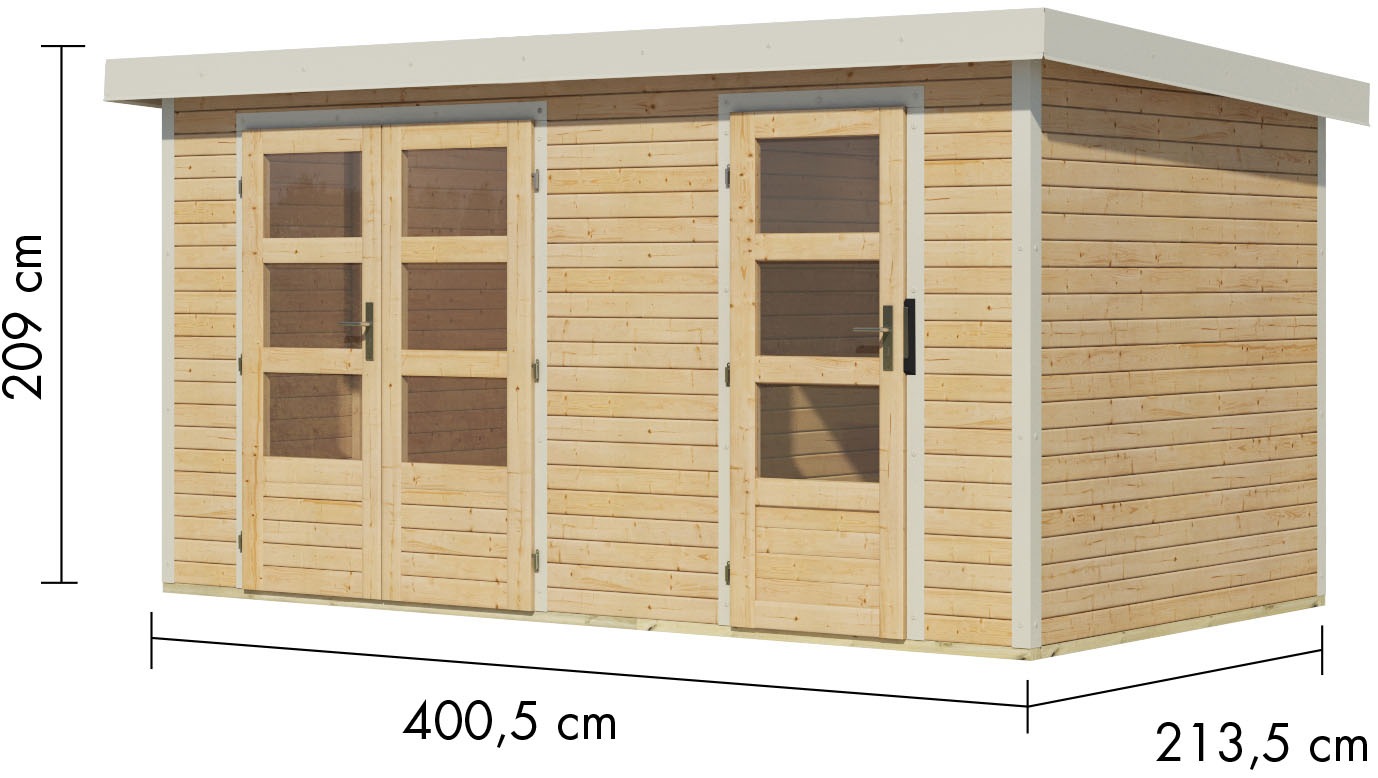 Karibu Gartenhaus »Merkur A«, aus hochwertigen Materialien