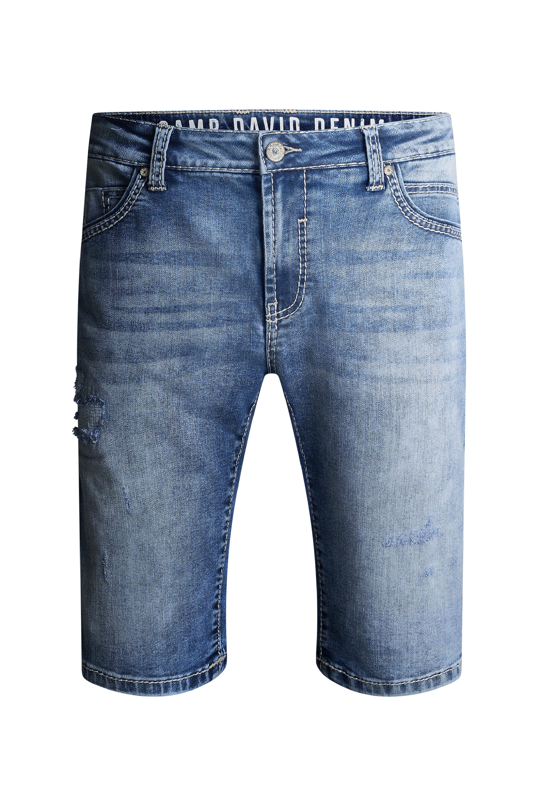 CAMP DAVID Jeansshorts mit breiten Nähten