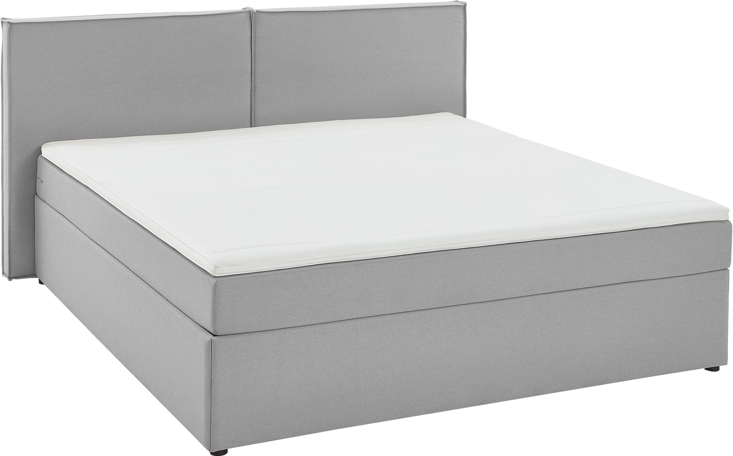 ATLANTIC home collection Boxbett »NIKITA«, bodentiefes Bett, wahlweise mit Matratze und Topper