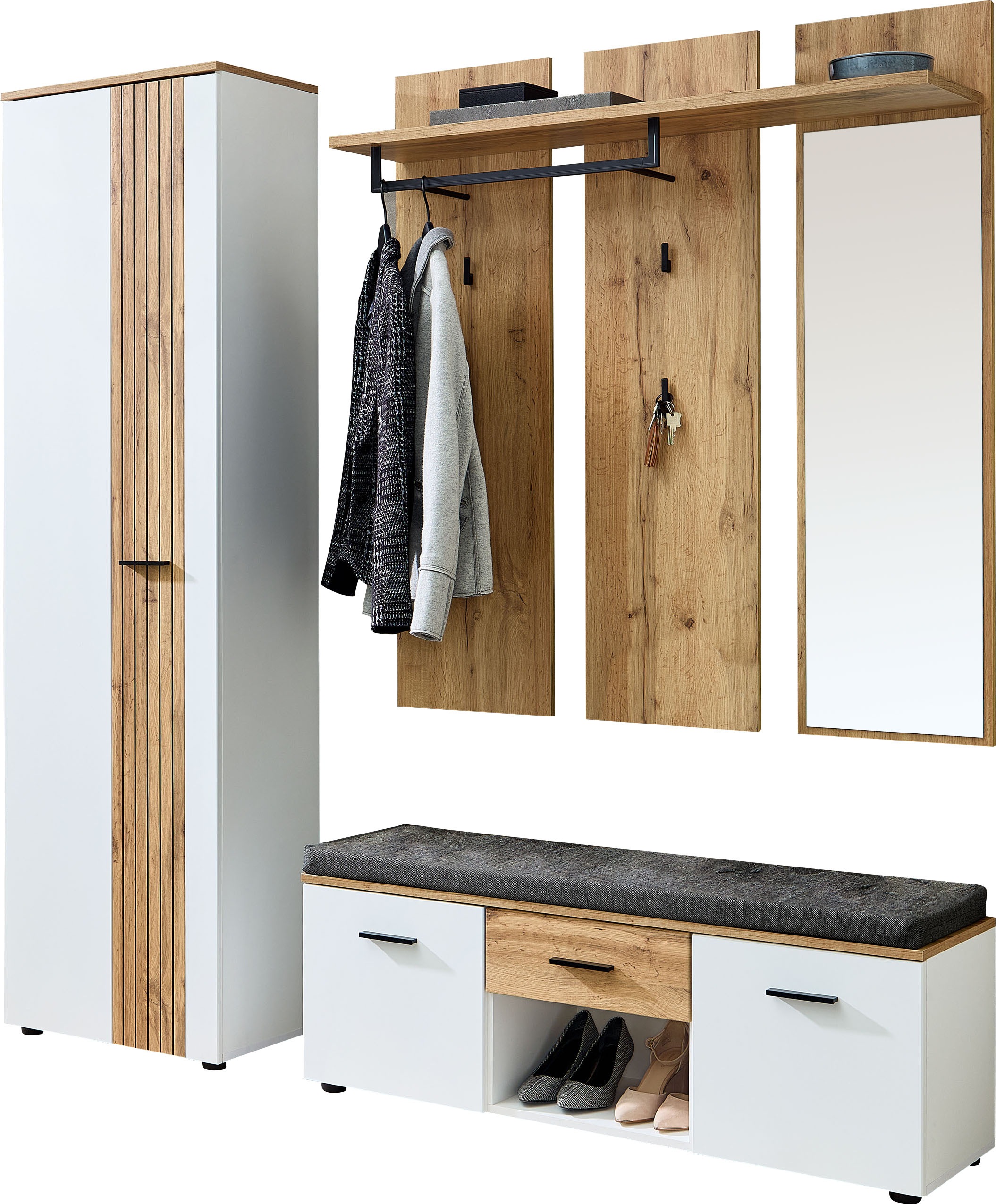 Innostyle Garderoben-Set "Garderobenset Sparks, 192x202x38cm (B/H/T)", (3 S günstig online kaufen