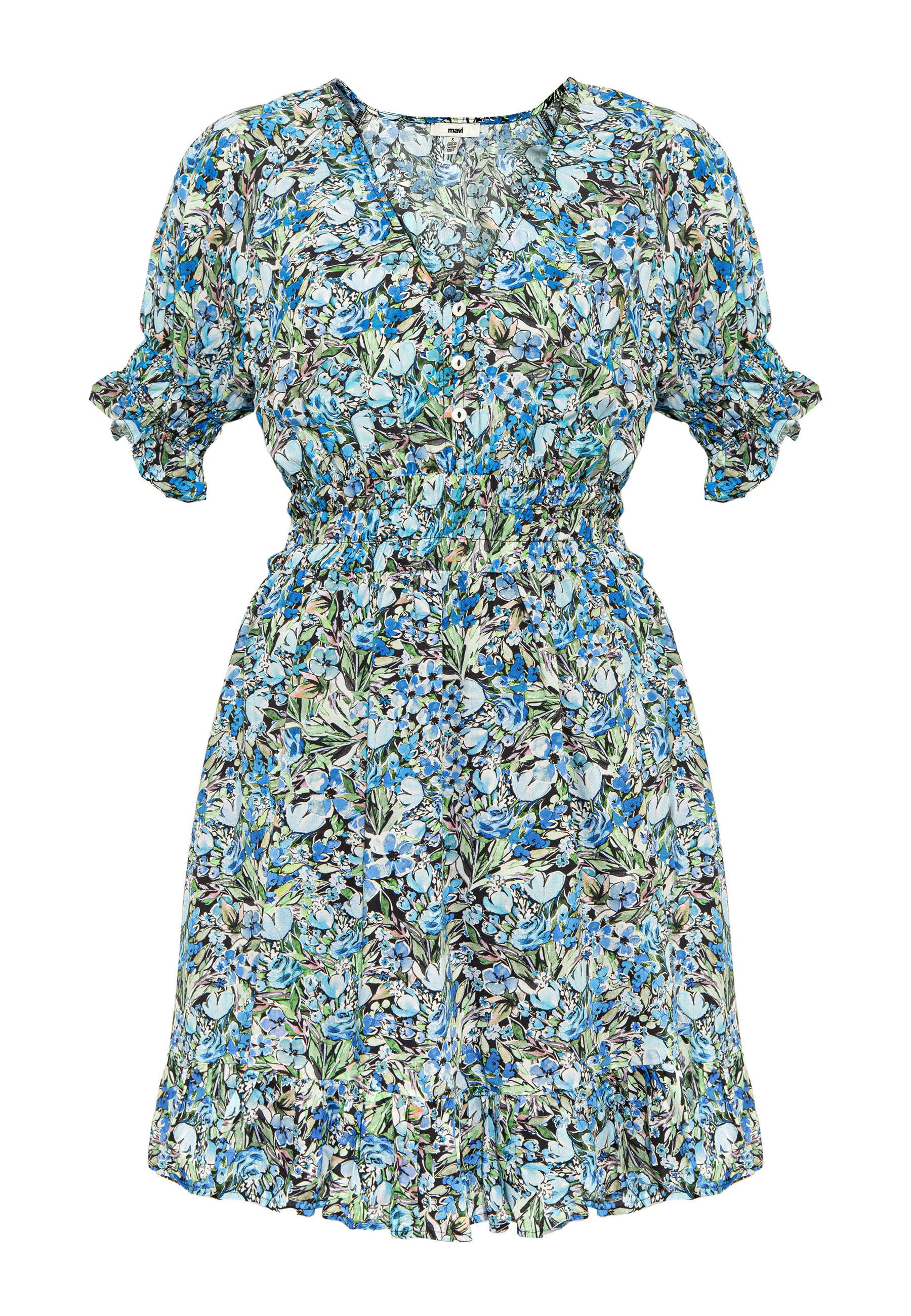 Mavi Minikleid »SHORT SLEEVE WOVEN DRESS«, Kleid kurz