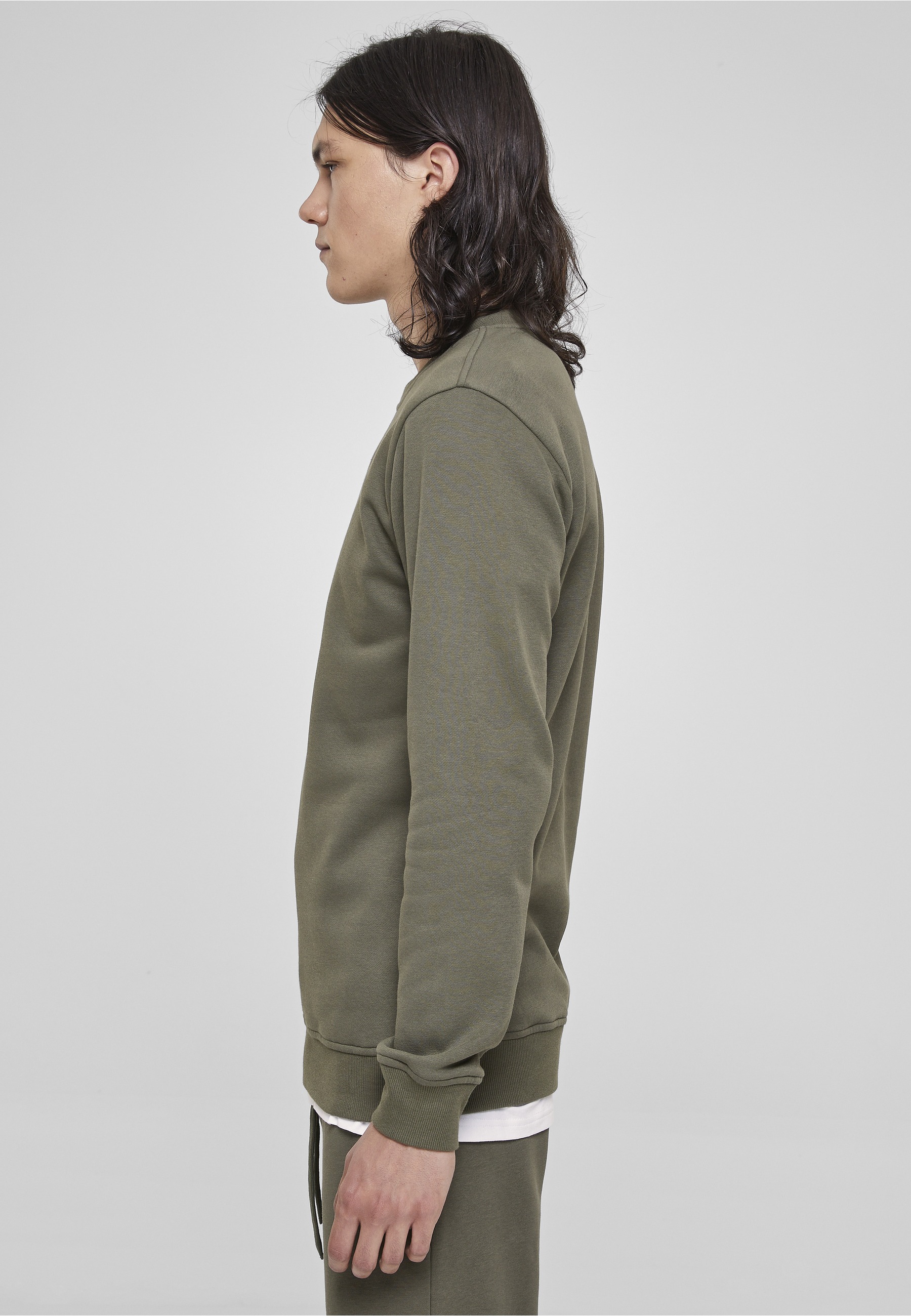 URBAN CLASSICS Sweater »Urban Classics Herren Basic Terry Crew«, 1 Stk.
