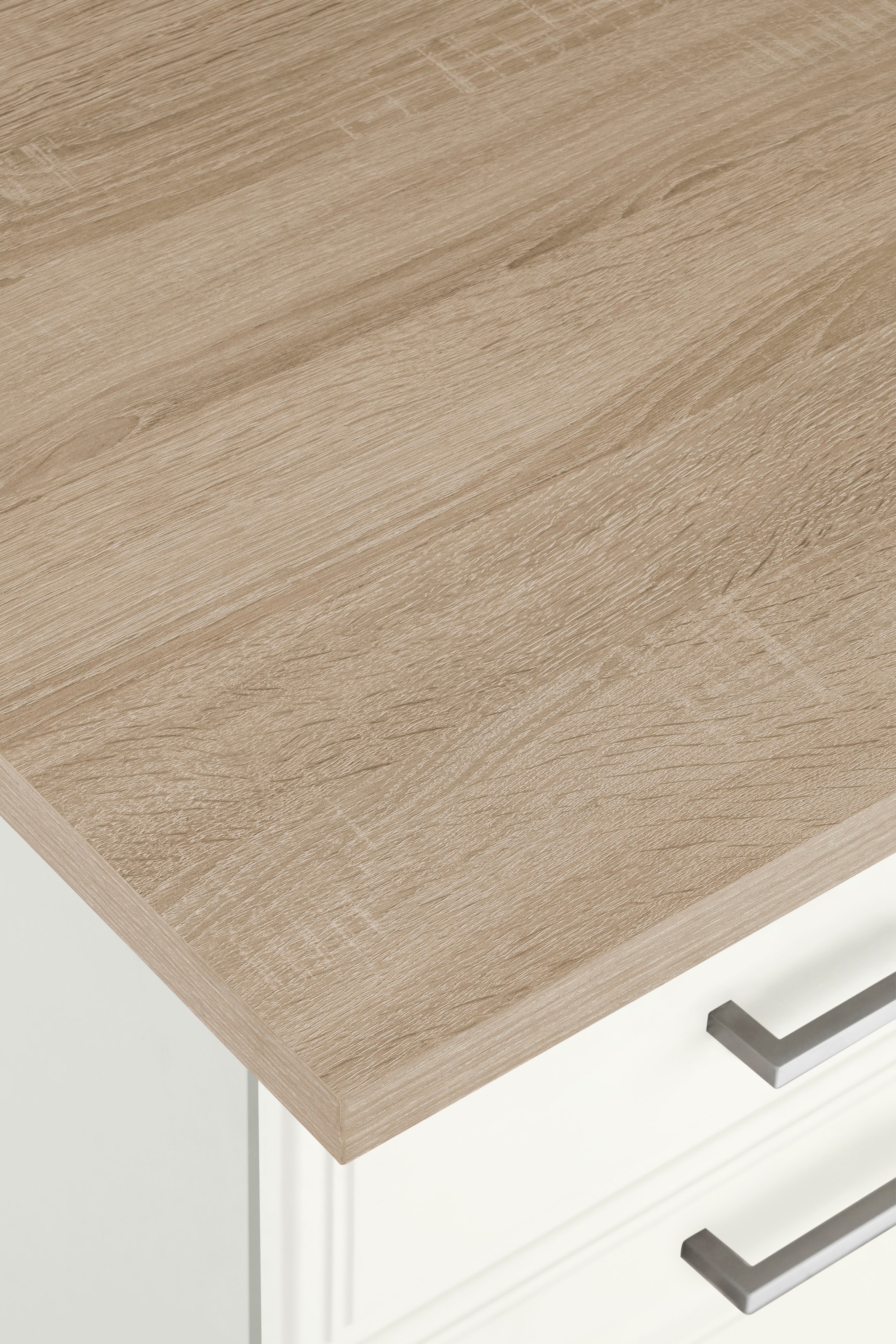 HELD MÖBEL Küchenzeile »Stockholm«, Breite 270 cm, mit hochwertigen MDF Fronten im Landhaus-Stil