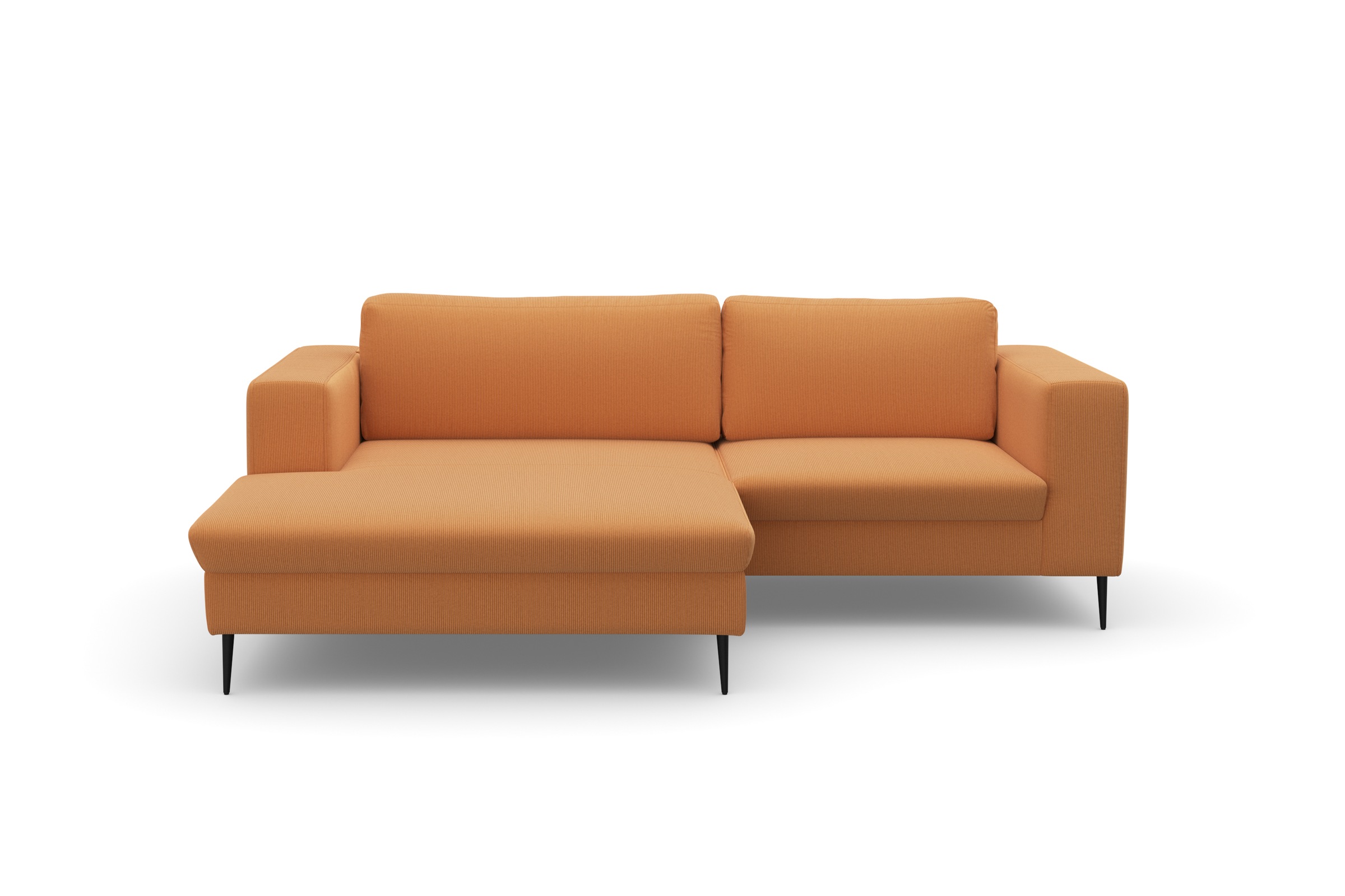 DOMO collection Ecksofa »Modica kompakt und elegant, Breite 244, L-Form«, moderne Optik mit extrabreiter Recamiere, auch in Cord